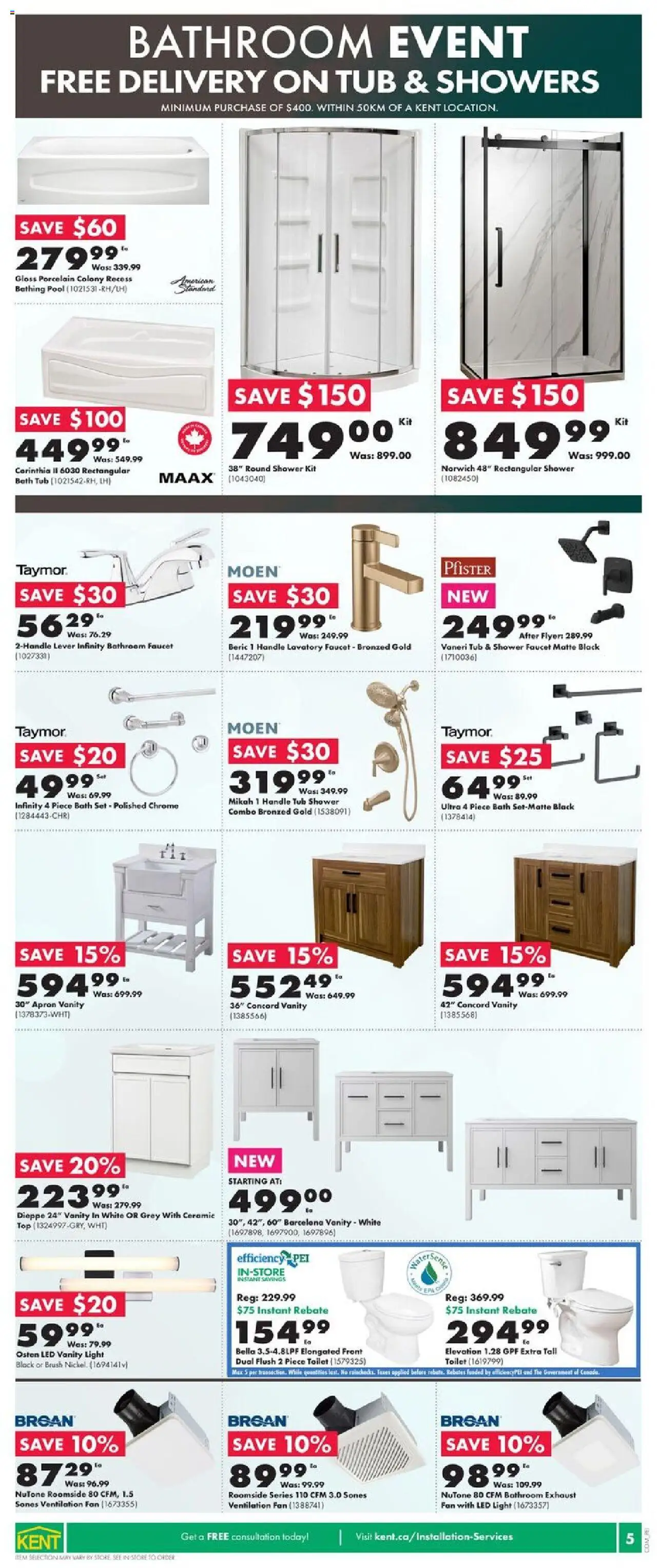 Kent flyer valid from 02.10.2025 | Page: 7 | Products: Fan, Brush, Bath, Shower