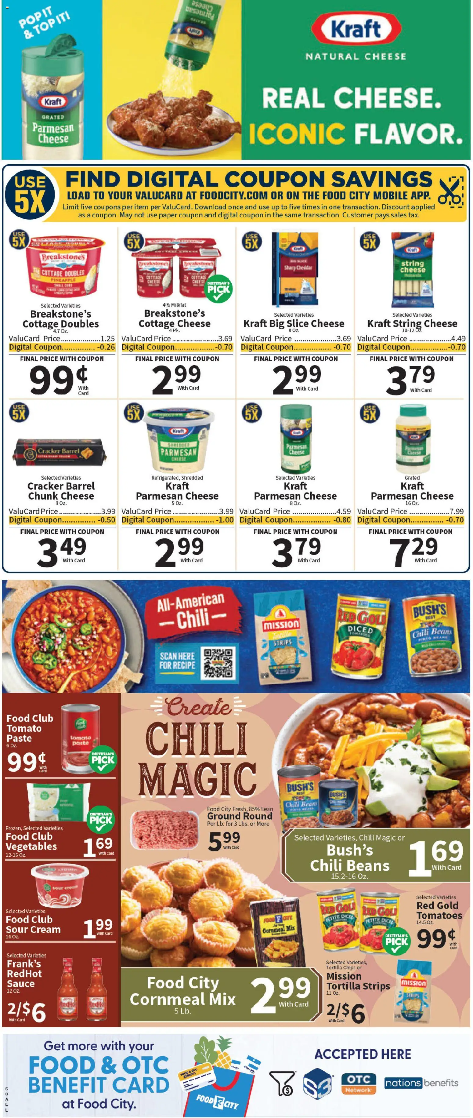 Food City Weekly Ad - valid from 30.01.2026 | Page: 7 | Products: Cheese, Pineapple, Chips, Vegetables