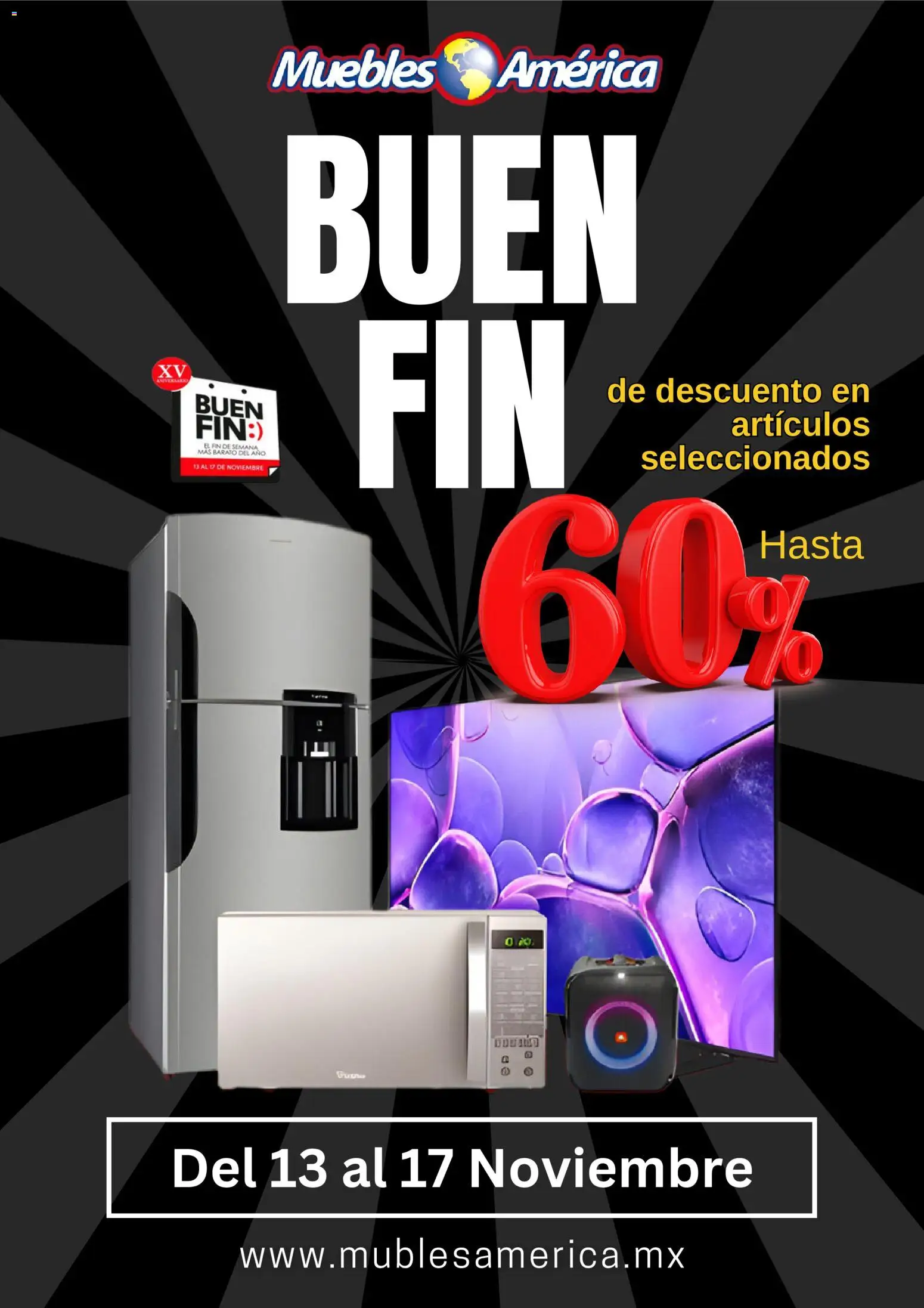 Nuevas ofertas de Muebles America válidas en toda la República Mexicana desde el 13.11.2025. ¡Encuentra las mejores ofertas en Muebles America Buen Fin ! | Página: 1