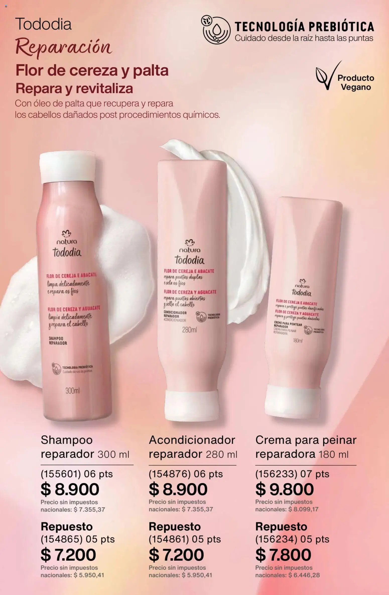 Catálogo Natura Ciclo 1/2026 │ válido desde el 06.01.2026 | Página: 256 | Productos: Shampoo, Acondicionador, Palta, Crema
