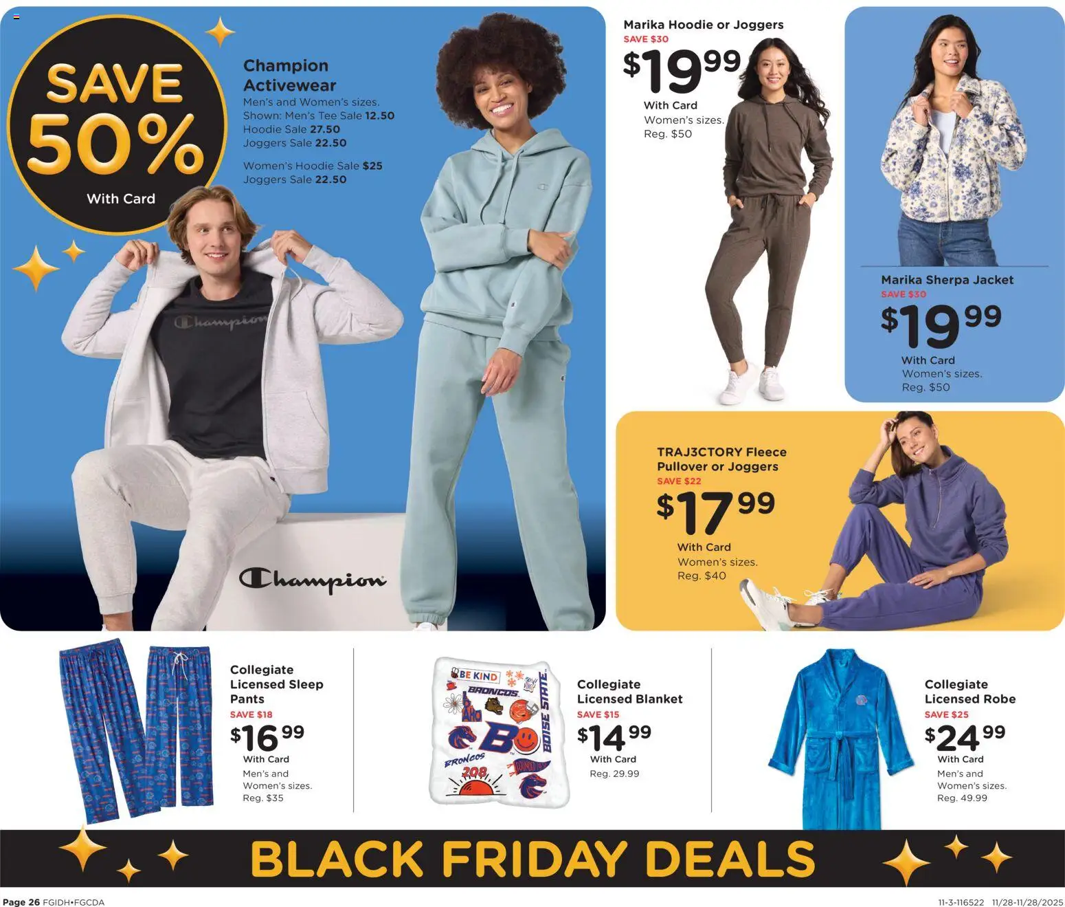 Fred Meyer Black Friday  - valid from 28.11.2025 | Page: 27 | Products: Blanket, Hoodie, Jacket, Pants