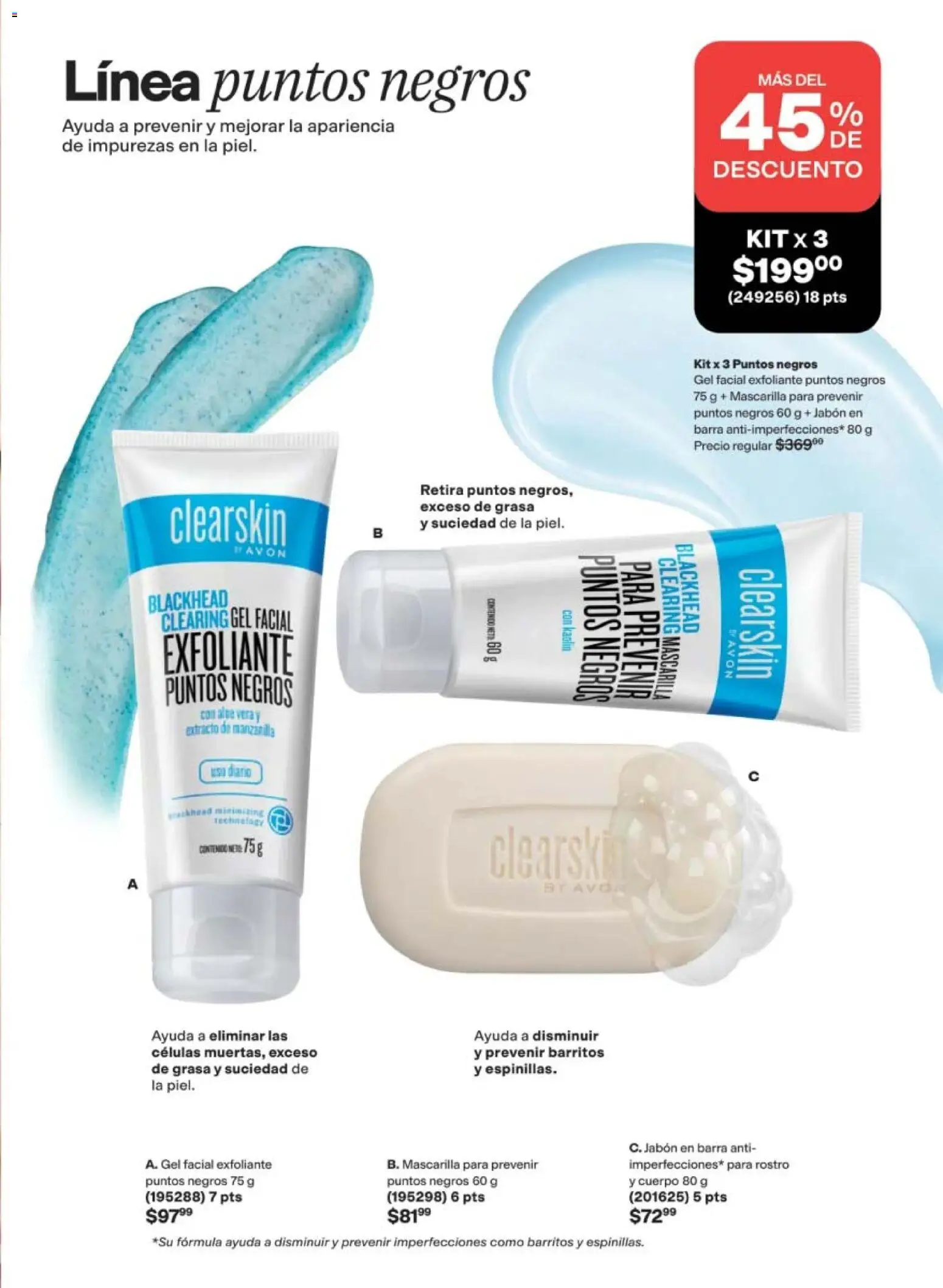 Nuevas ofertas de AVON válidas en toda la República Mexicana desde el 24.04.2026. ¡Encuentra las mejores ofertas en AVON campaña 7 2026! | Página: 147 | Productos: Barra, Mascarilla, Jabón