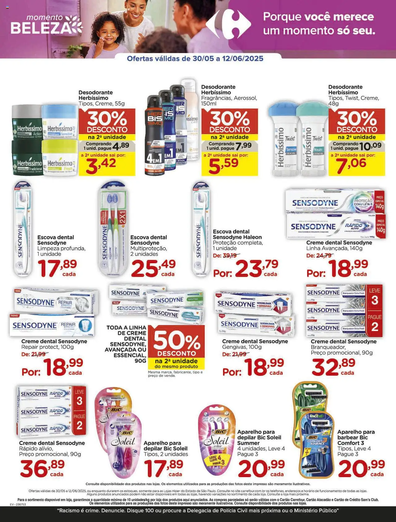 Carrefour Folheto - válido de 30.05.2025 | Página: 11 | Produtos: Escova, Desodorante, Creme, Creme dental