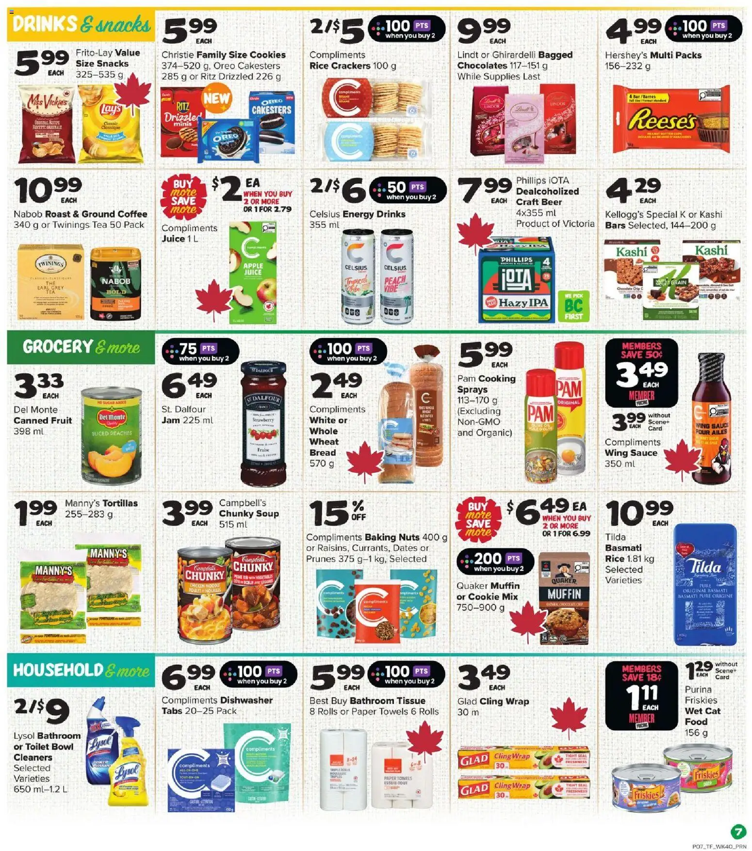 Thrifty Foods flyer valid from 29.01.2026 | Page: 8 | Products: Nuts, Cookies, Bread, Chicken