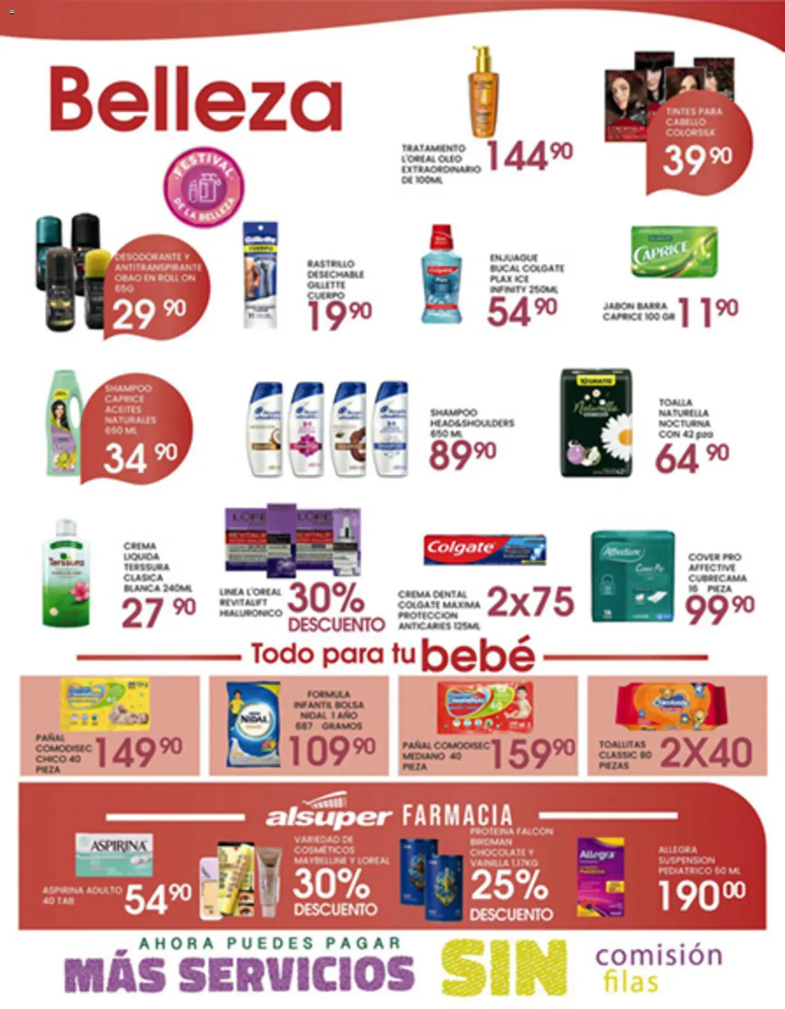Nuevas ofertas de Alsuper válidas en toda la República Mexicana desde el 14.04.2026. ¡Encuentra las mejores ofertas en Alsuper folleto Laguna! | Página: 4 | Productos: Desodorante, Crema, Bolsa, Jabón