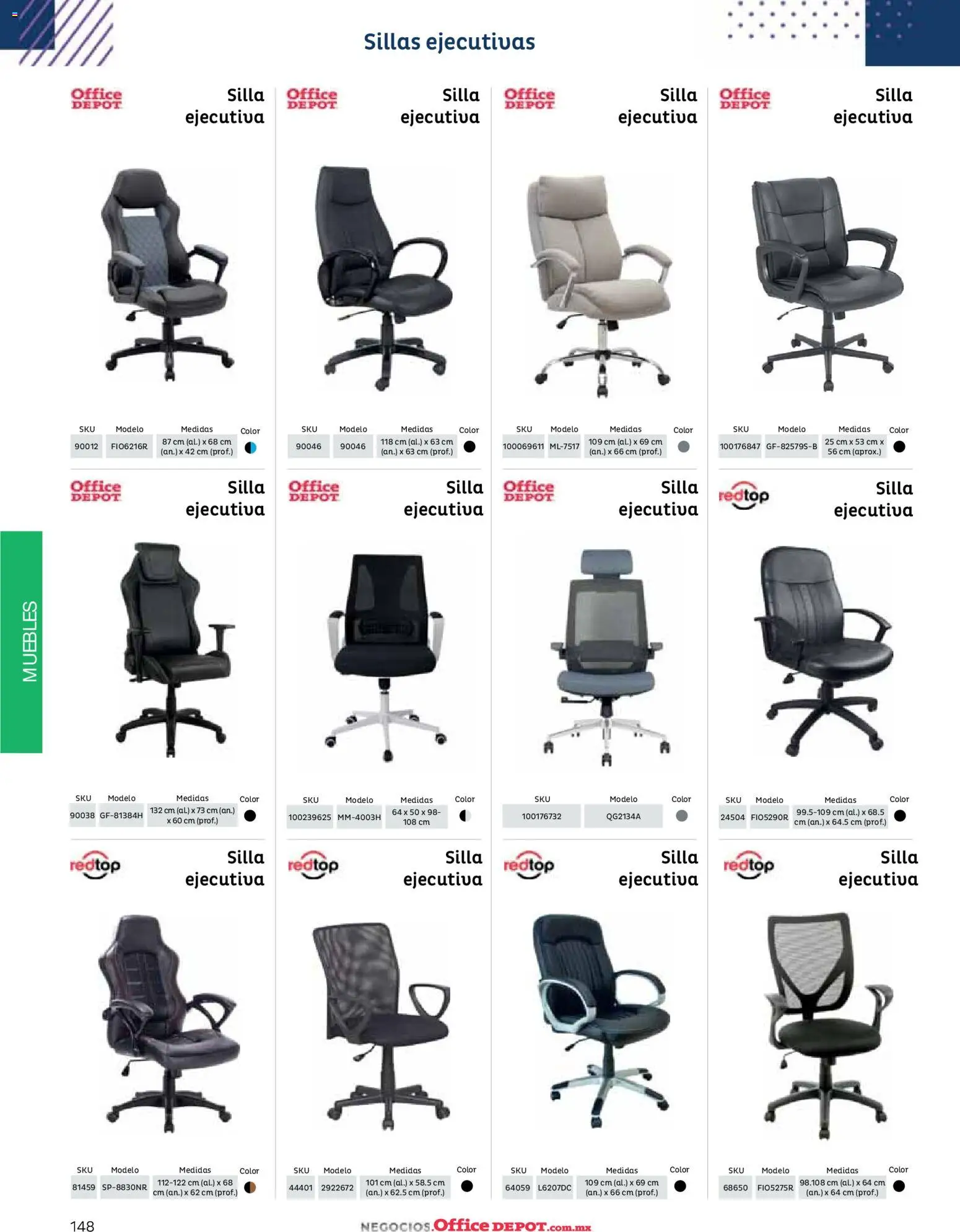 Nuevas ofertas de Office Depot válidas en toda la República Mexicana desde el 12.01.2026. ¡Encuentra las mejores ofertas en Office Depot catálogo 2026! | Página: 150 | Productos: Silla