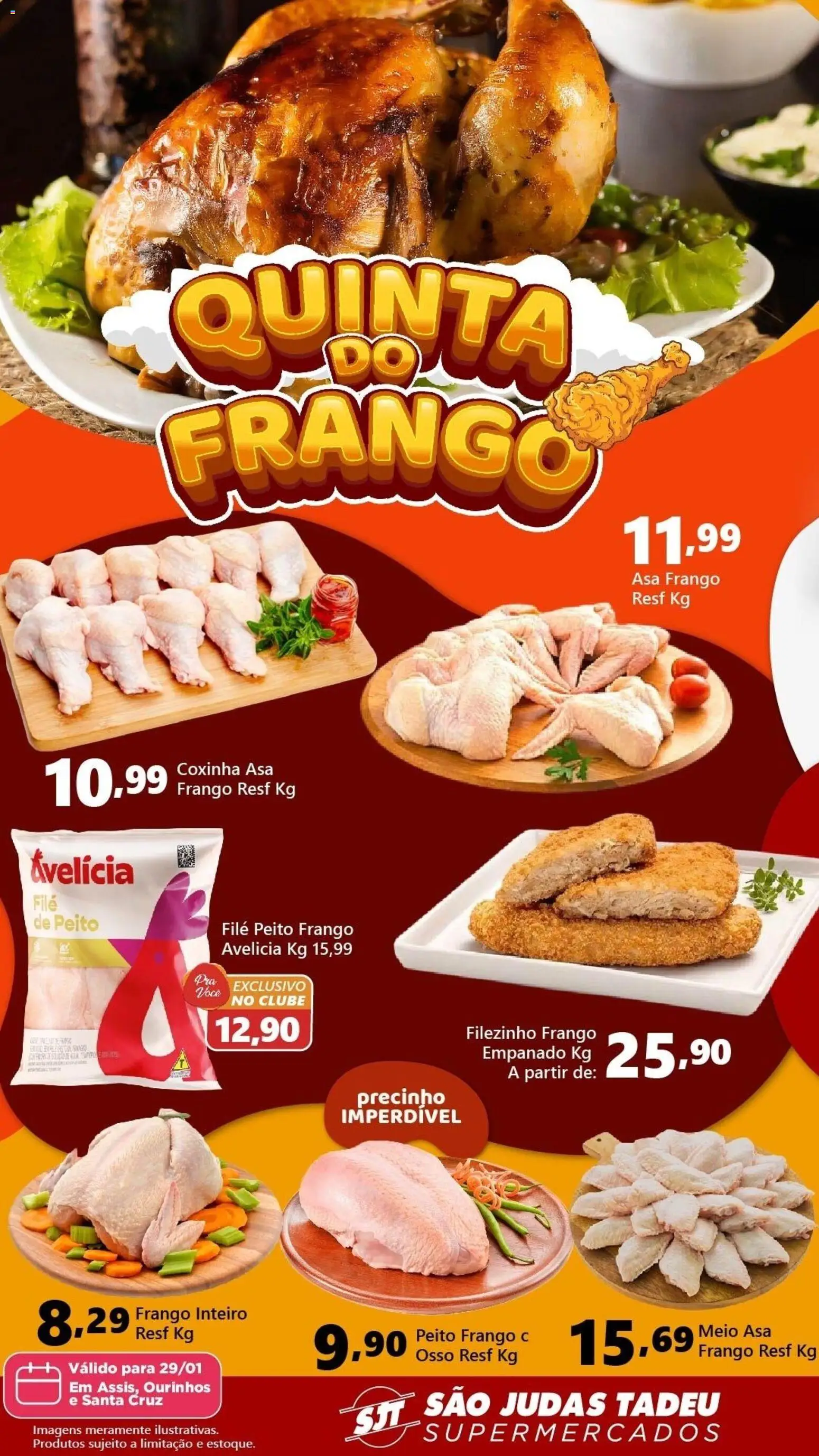 São Judas Tadeu Folheto - válido de 29.01.2026 | Página: 1 | Produtos: Frango