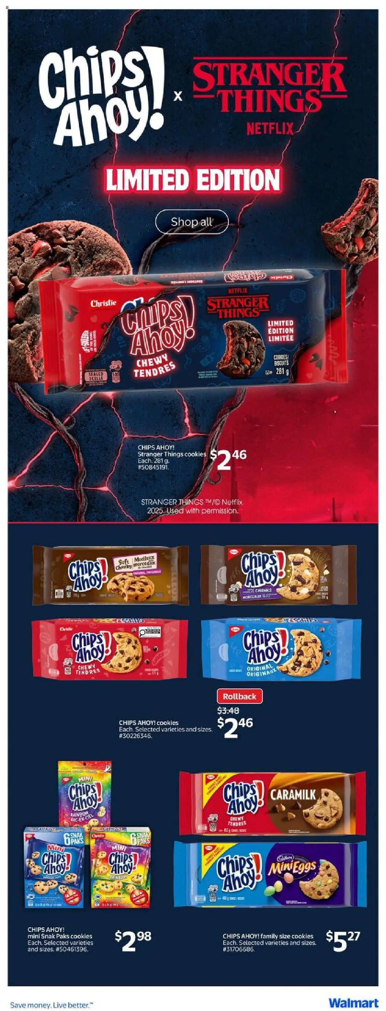 Walmart flyer valid from 25.09.2025 | Page: 29 | Products: Chips, Cookies