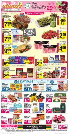 Preview of Shaw's weekly ads valid from 13.02.2026
