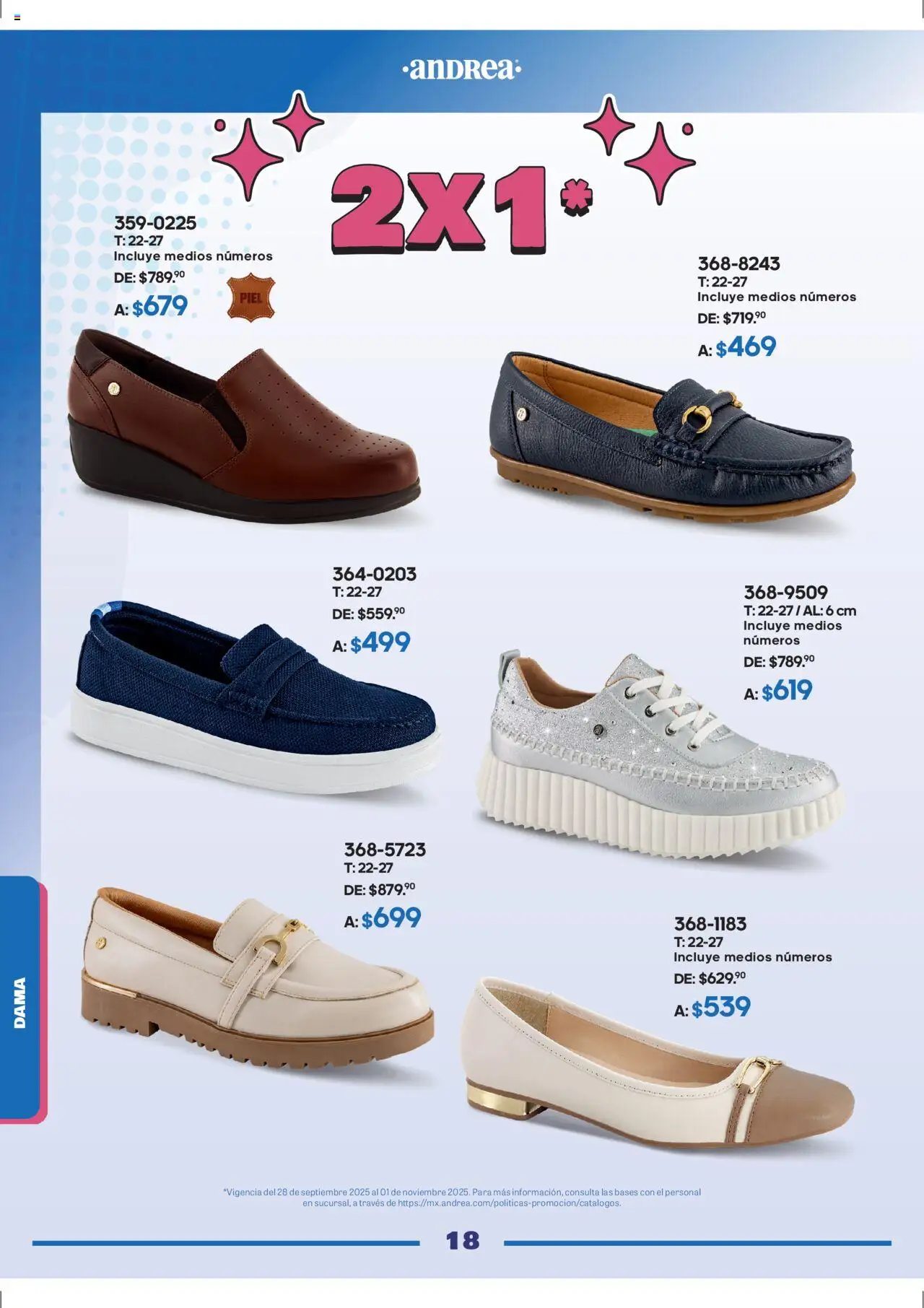 Nuevas ofertas de Andrea válidas en toda la República Mexicana desde el 28.09.2025. ¡Encuentra las mejores ofertas en Andrea - Catálogo Andrea Fest! | Página: 18