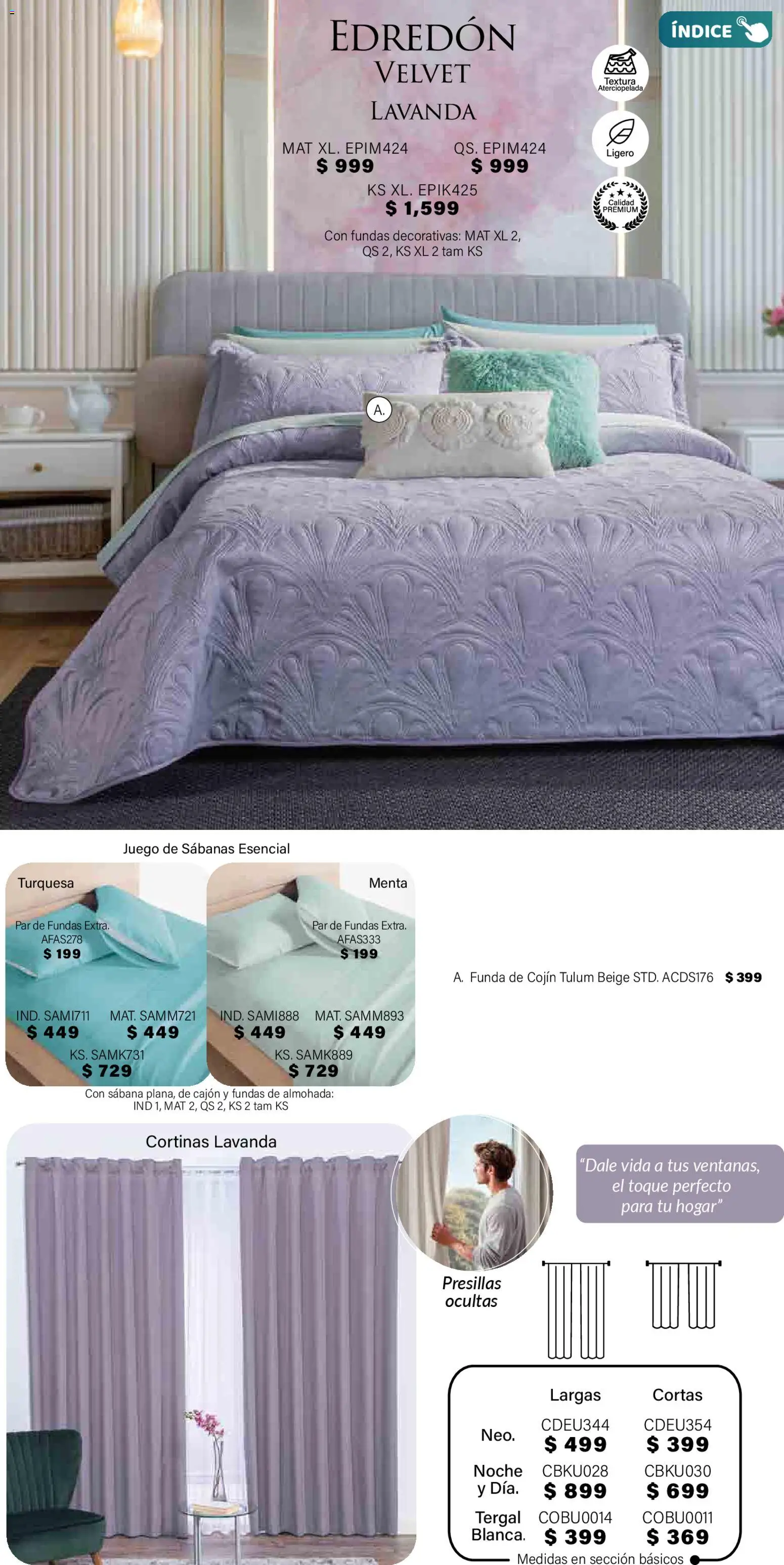 Nuevas ofertas de Colchas Concord válidas en toda la República Mexicana desde el 01.11.2025. ¡Encuentra las mejores ofertas en Colchas Concord Buen Fin! | Página: 367 | Productos: Juego, Funda, Almohada, Sabanas