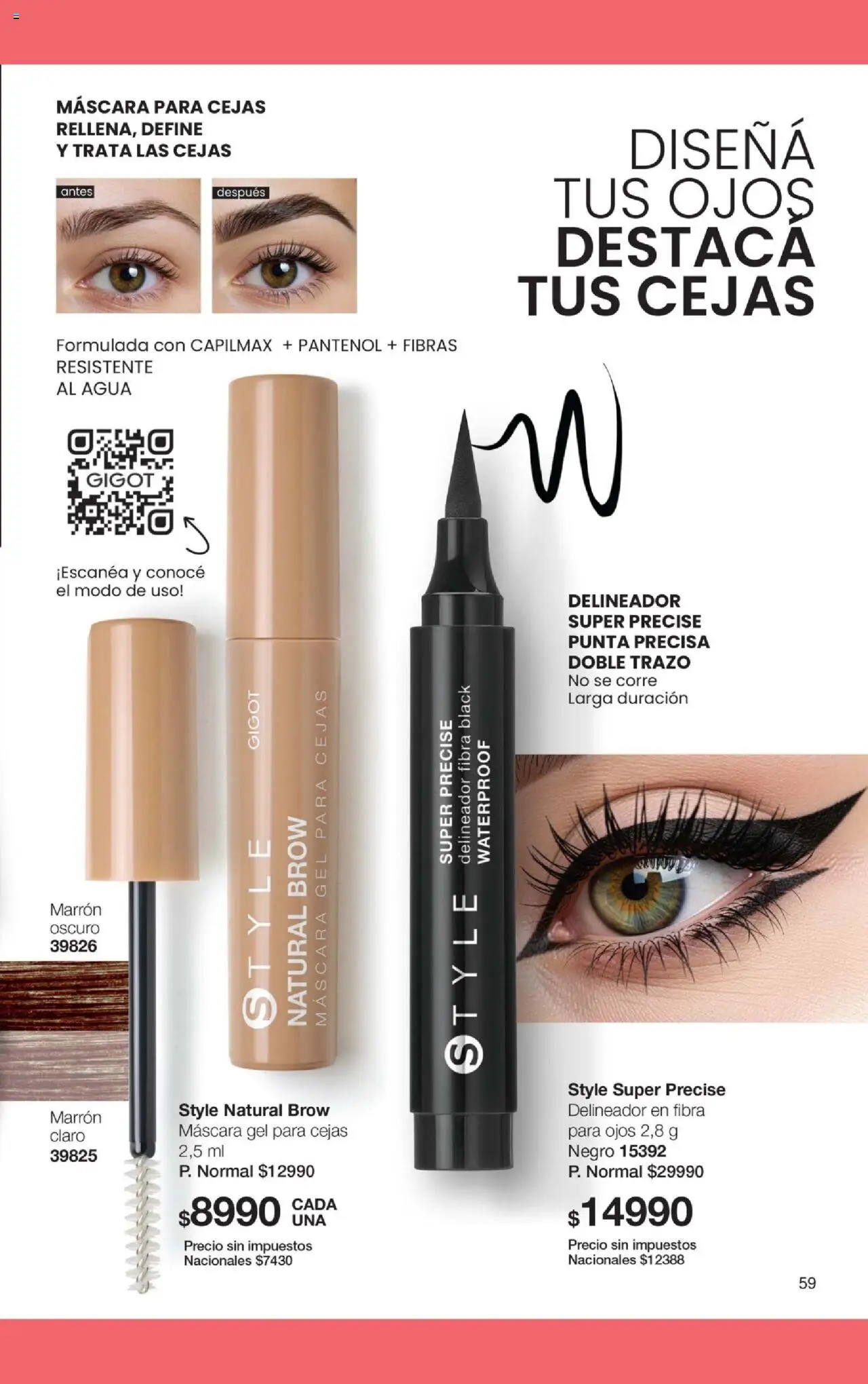 Gigot catálogo │ válido desde el 01.10.2025 | Página: 85 | Productos: Máscara, Delineador, Agua