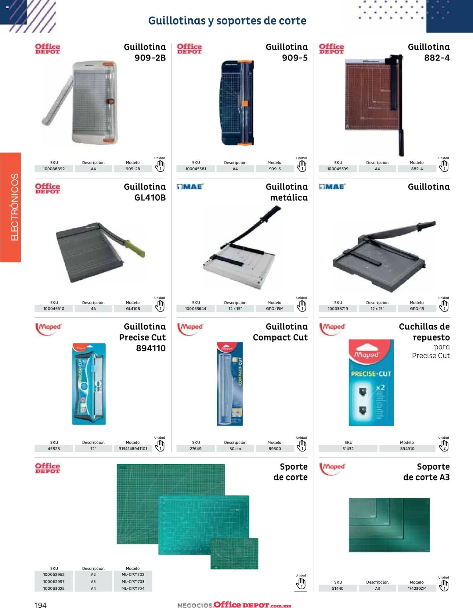 Nuevas ofertas de Office Depot válidas en toda la República Mexicana desde el 12.01.2026. ¡Encuentra las mejores ofertas en Office Depot catálogo 2026! | Página: 196