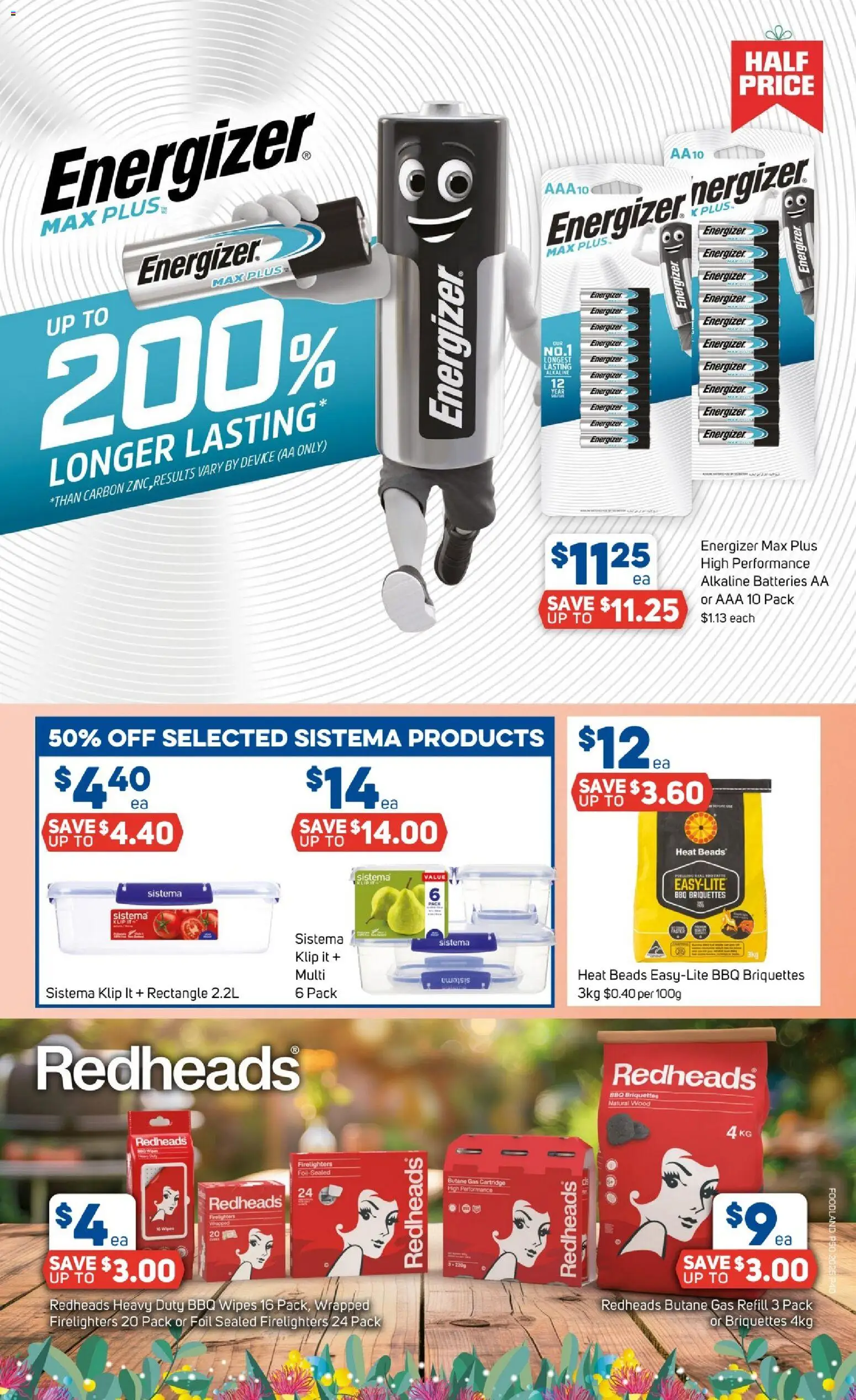 Foodland catalogue - valid from 10.12.2025 | Page: 40 | Products: Wood, Batteries, Device