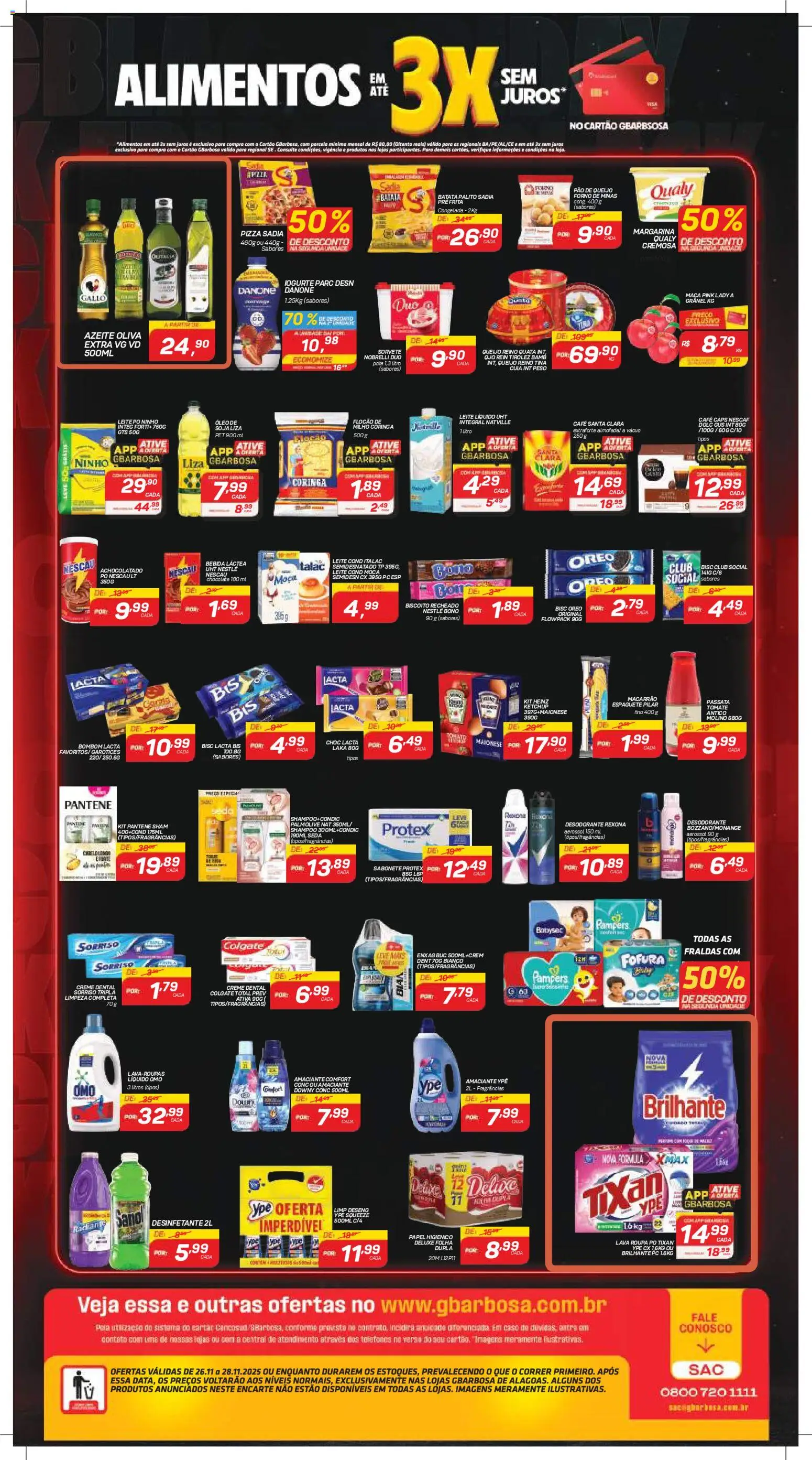 Gbarbosa Folheto - válido de 26.11.2025 | Página: 2 | Produtos: Creme, Bebida, Fraldas, Amaciante