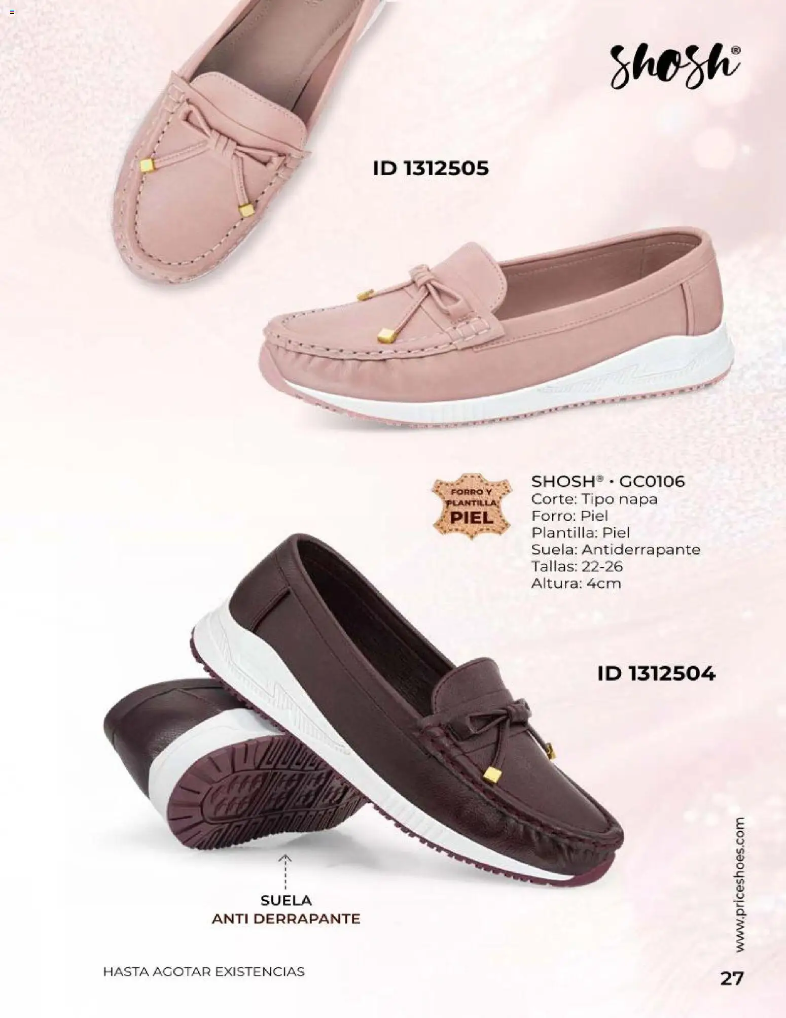 Nuevas ofertas de Price Shoes válidas en toda la República Mexicana desde el 23.04.2026. ¡Encuentra las mejores ofertas en Price Shoes catálogo Especial Confort! | Página: 27