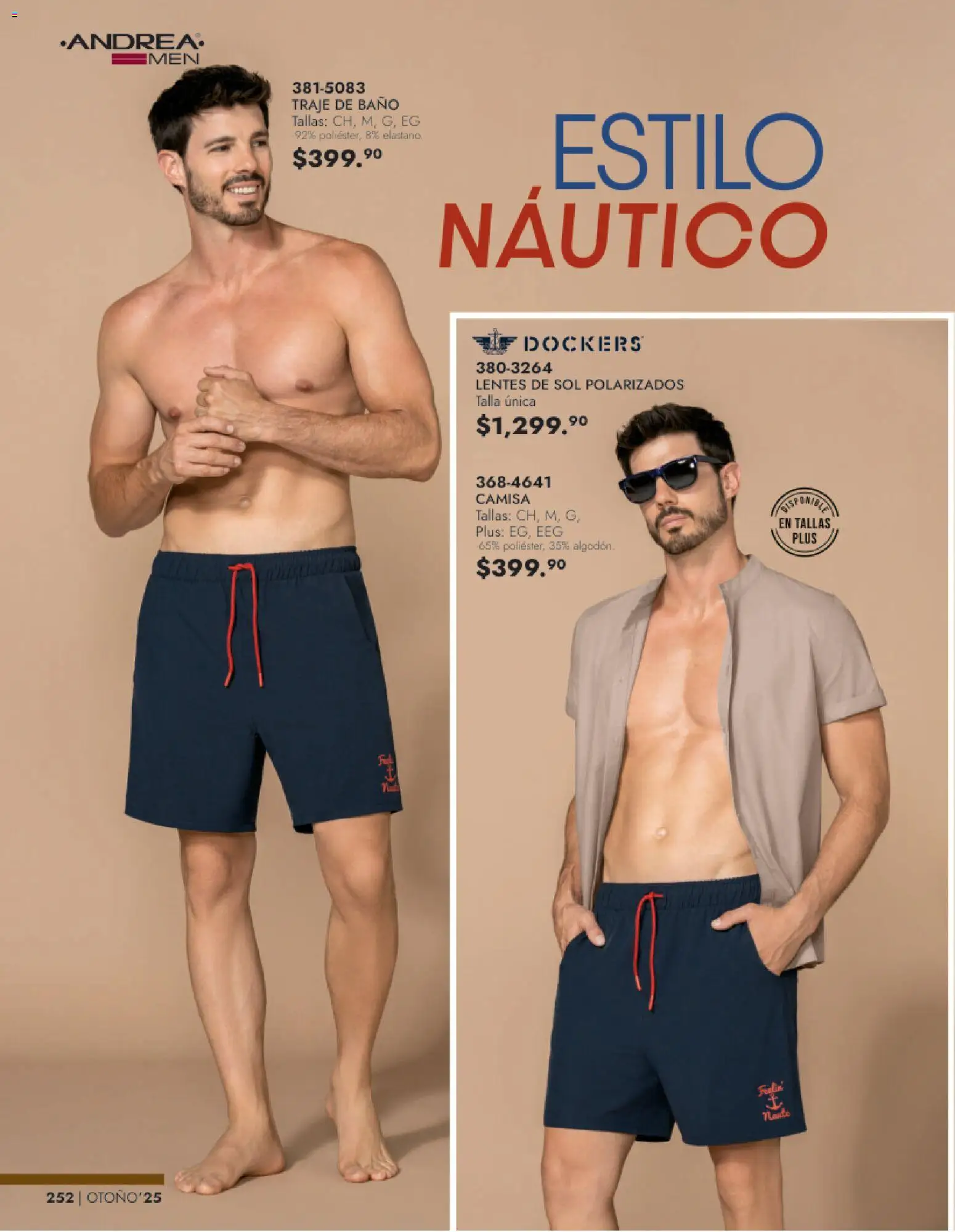 Nuevas ofertas de Andrea válidas en toda la República Mexicana desde el 26.11.2025. ¡Encuentra las mejores ofertas en Andrea catálogo Vestir Caballero otoño! | Página: 90 | Productos: Traje, Lentes, Traje de baño, Lentes de sol