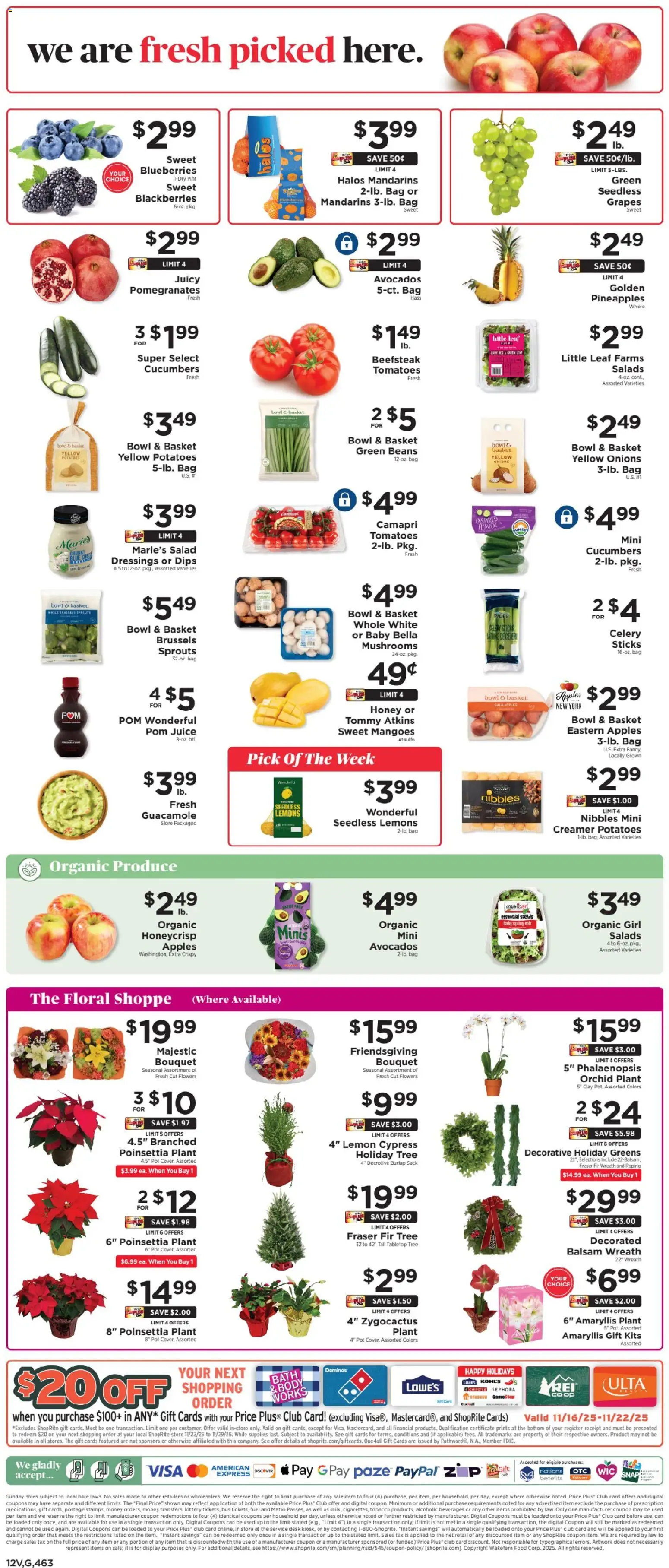 ShopRite Weekly Ad 2 - valid from 13.11.2025 | Page: 13 | Products: Mushrooms, Cucumbers, Salad, Greens