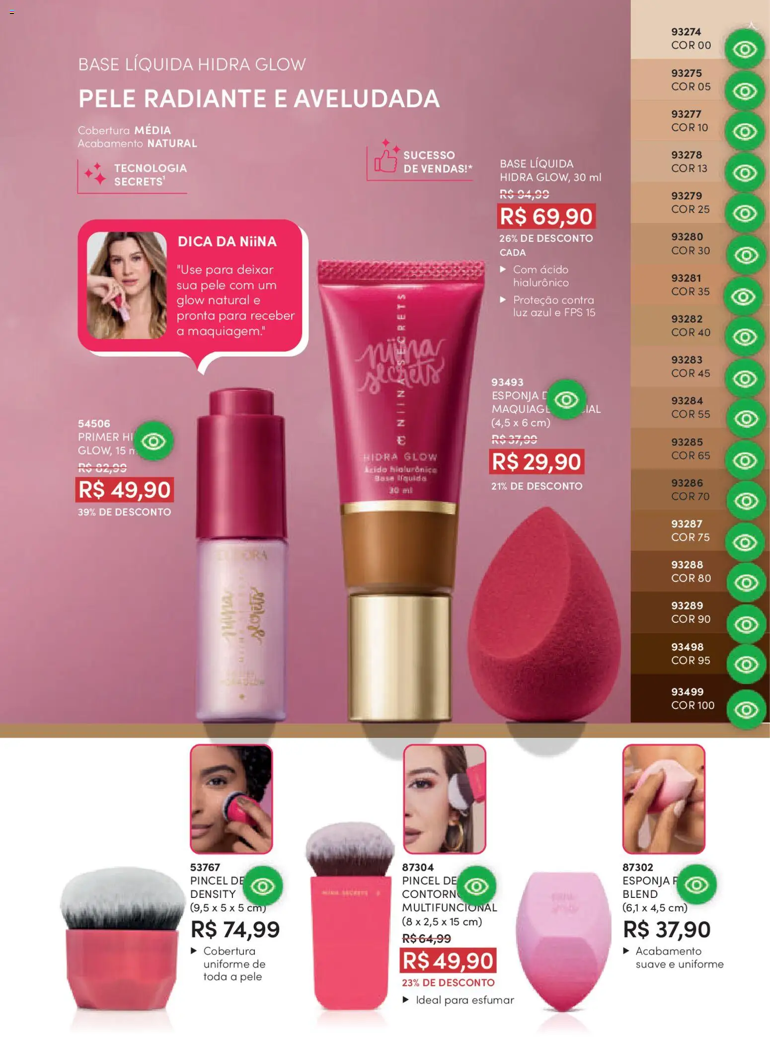 Eudora Folheto - válido de 08.01.2026 | Página: 66 | Produtos: Pincel, Esponja, Multifuncional, Base