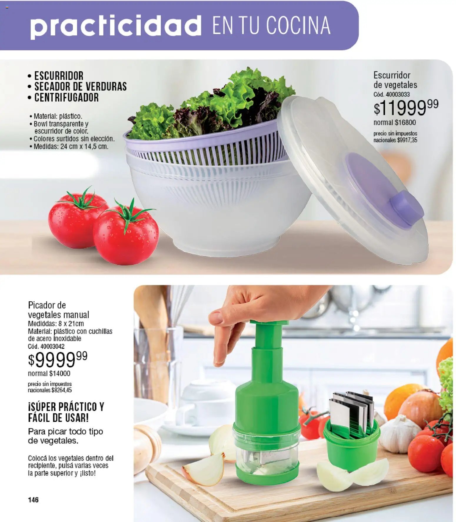 Millanel - Catálogo │ válido desde el 30.03.2026 | Página: 146 | Productos: Cocina, Bowl, Escurridor