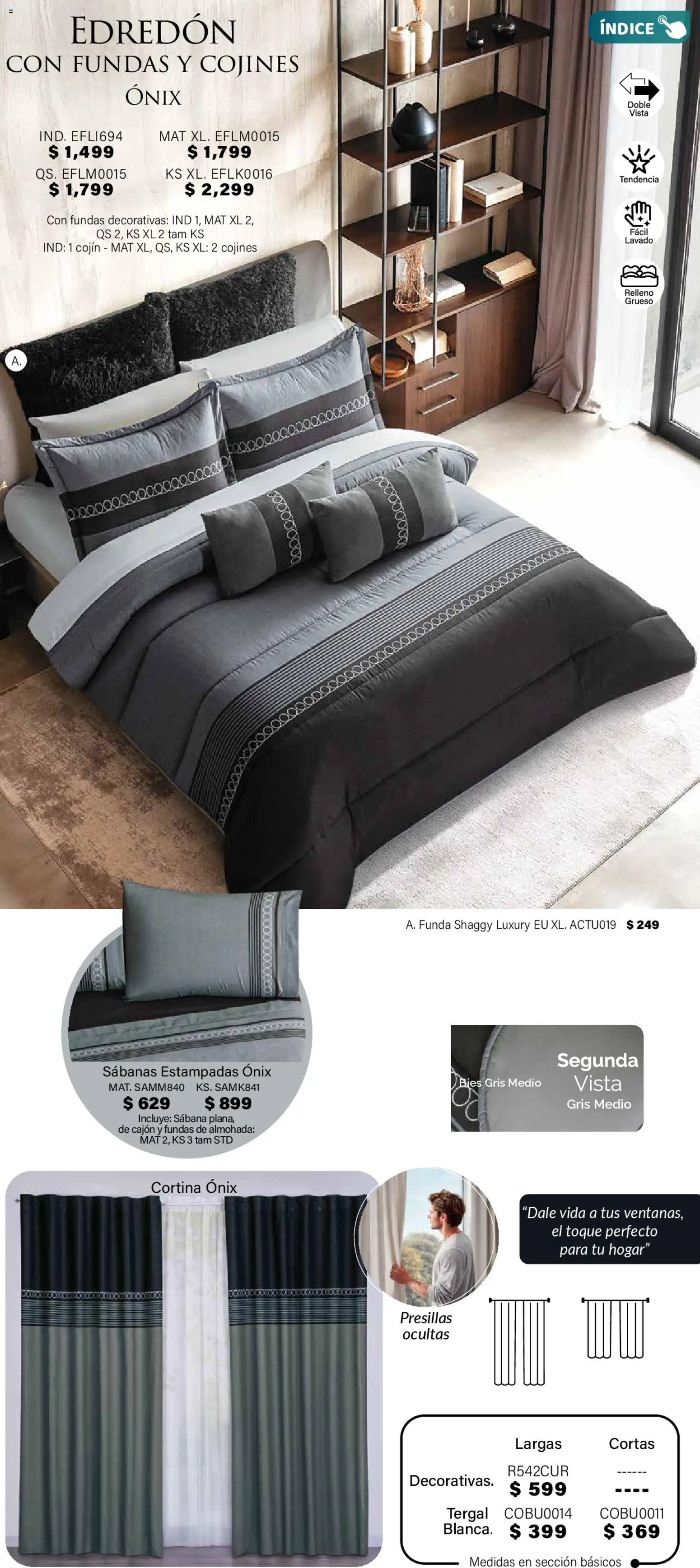 Nuevas ofertas de Colchas Concord válidas en toda la República Mexicana desde el 01.11.2025. ¡Encuentra las mejores ofertas en Colchas Concord Buen Fin! | Página: 108 | Productos: Funda, Almohada, Sabanas