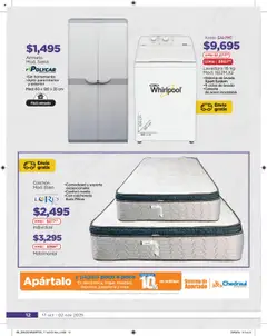 Vista previa de Chedraui folleto, nuevo folleto de la tienda, válido en México a partir del 17.10.2025 | Página: 12 | Productos: Colchoneta, Lavadora, Colchón, Canasta