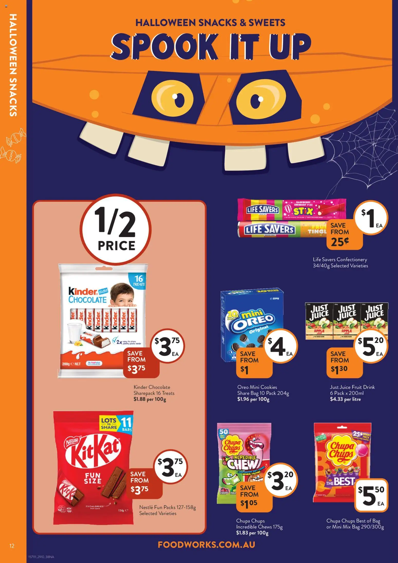 Foodworks catalogue - valid from 29.10.2025 | Page: 12 | Products: Chocolate, Juice, Bag