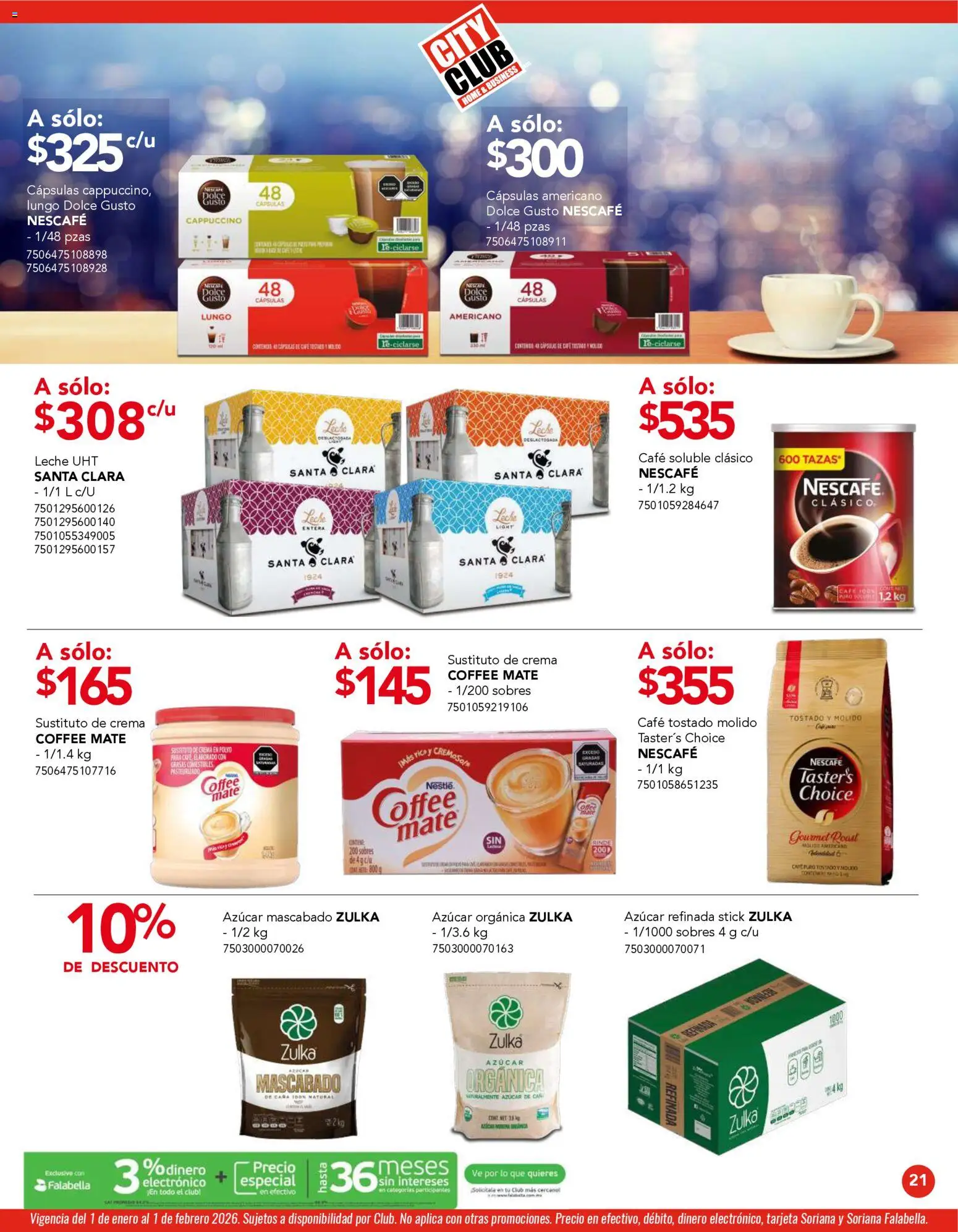 Nuevas ofertas de City Club válidas en toda la República Mexicana desde el 01.01.2026. ¡Encuentra las mejores ofertas en City Club catálogo! | Página: 21