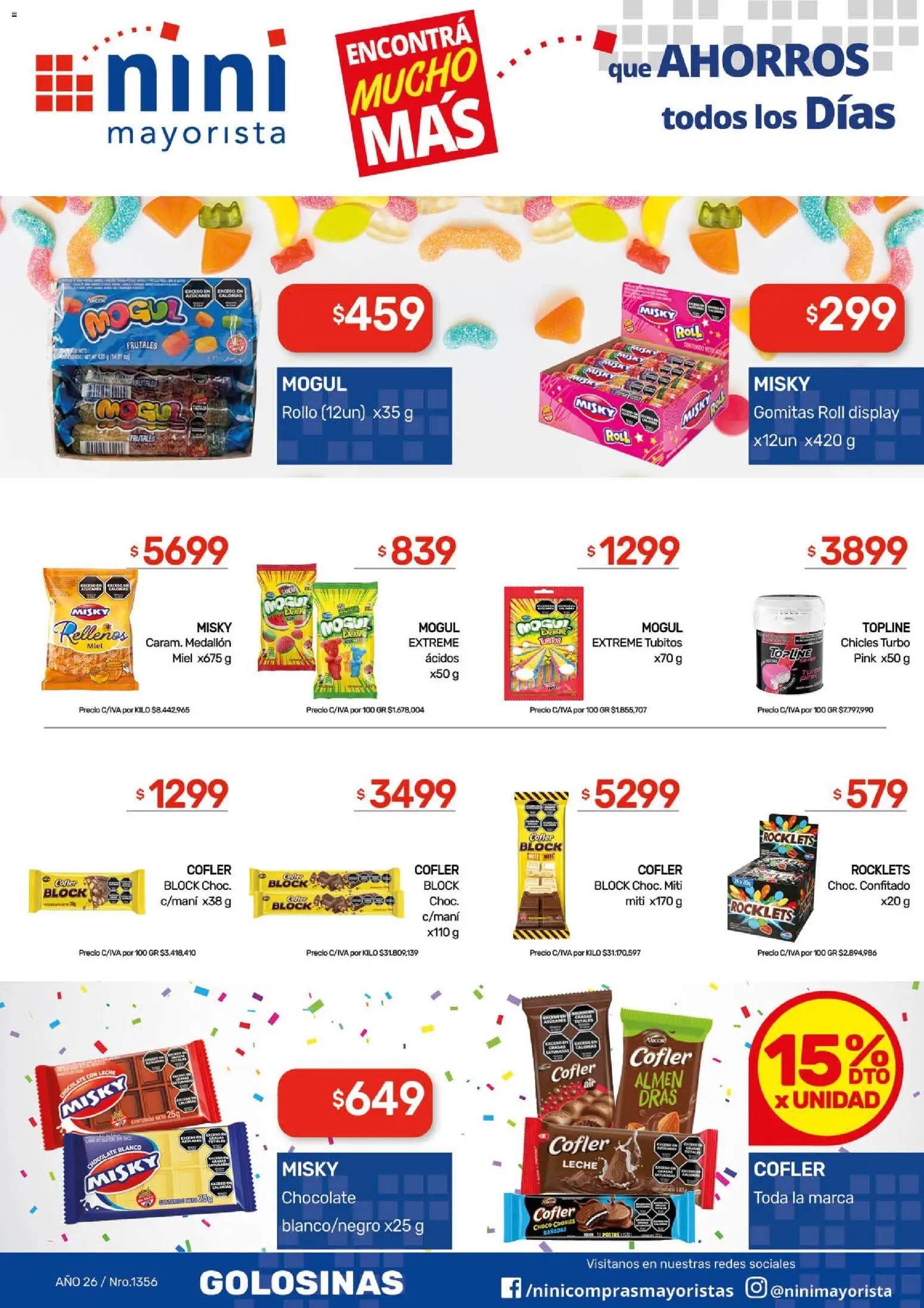 NINI Mayorista ofertas │ válido desde el 20.04.2026 | Página: 30 | Productos: Whisky, Gomitas, Chicles, Leche