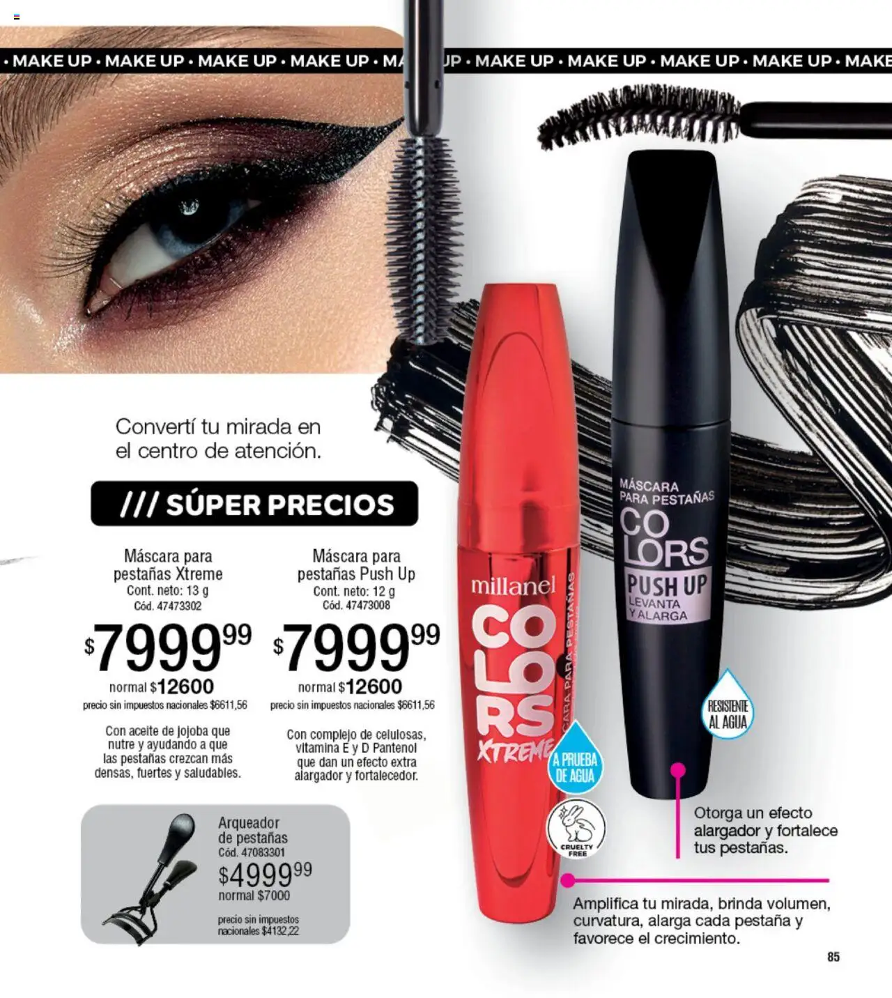 Millanel - Catálogo │ válido desde el 20.10.2025 | Página: 85 | Productos: Aceite, Máscara, Agua