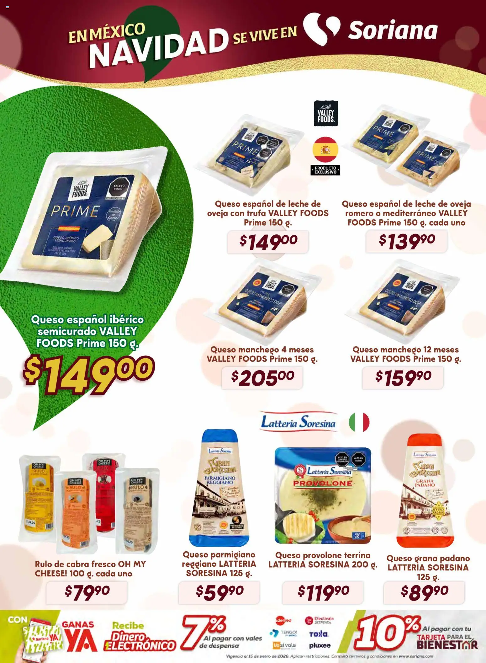 Nuevas ofertas de Soriana válidas en toda la República Mexicana desde el 13.11.2025. ¡Encuentra las mejores ofertas en Soriana - Preciazazaso Híper: Valle de México! | Página: 17 | Productos: Leche, Queso, Despensa