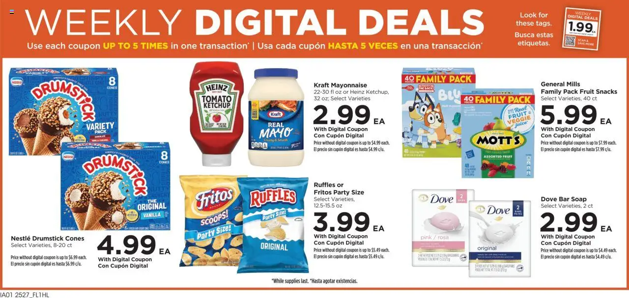 Food 4 Less Weekly Ad - valid from 06.08.2025 | Page: 2 | Products: Juice, Soap, Ketchup, Bar Soap