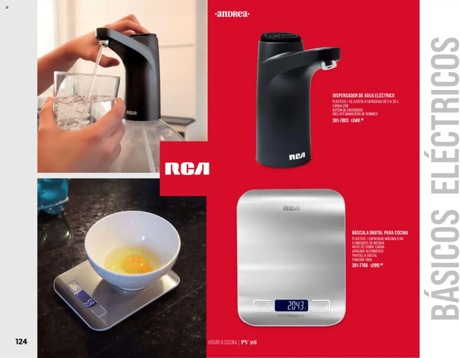 Nuevas ofertas de Andrea válidas en toda la República Mexicana desde el 25.01.2026. ¡Encuentra las mejores ofertas en Andrea catálogo Home! | Página: 124 | Productos: Usb, Manguera, Agua, Báscula digital