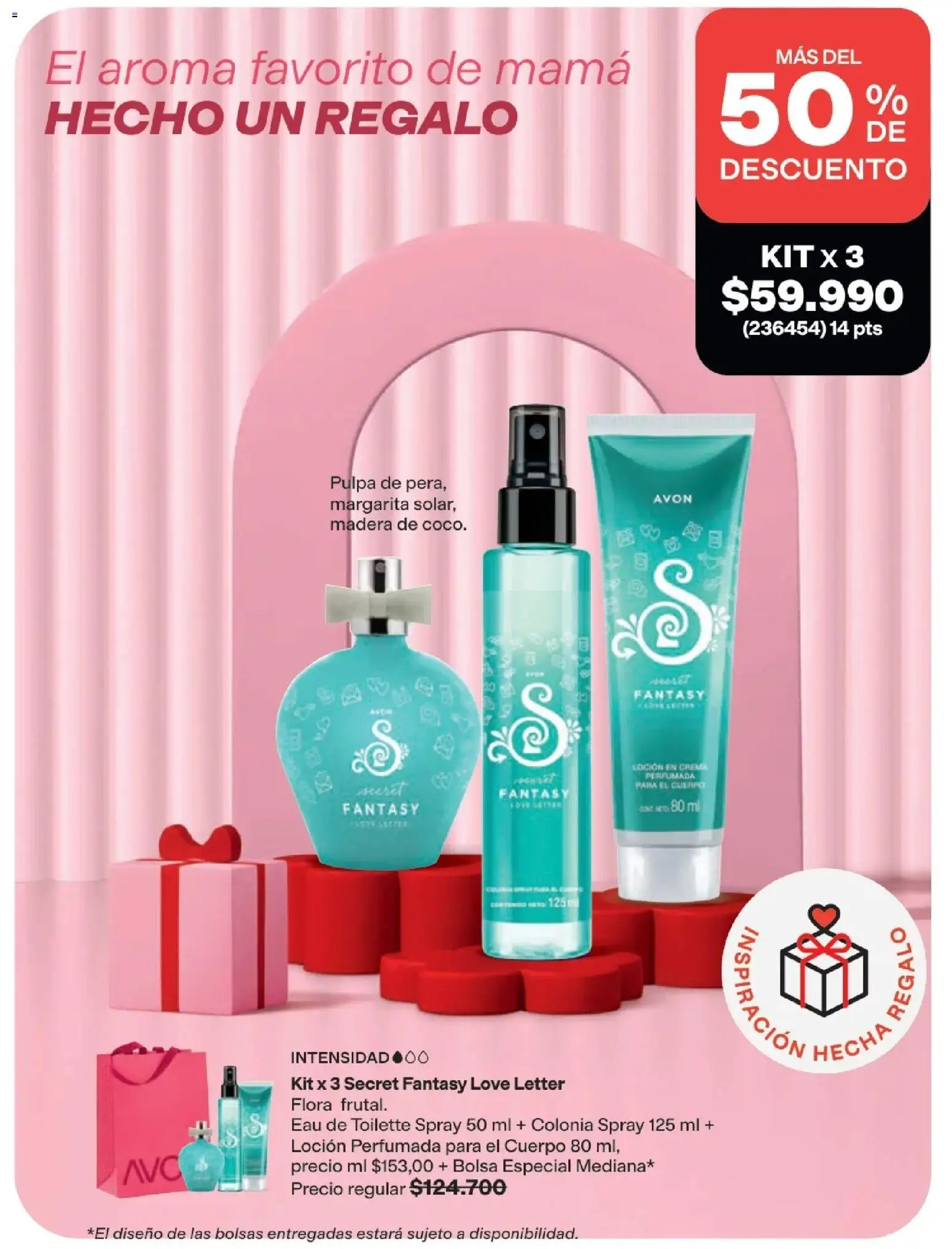 Avon revista - valida desde el 01.05.2026 | Página: 25 | Productos: Bolsa, Loción, Eau de toilette