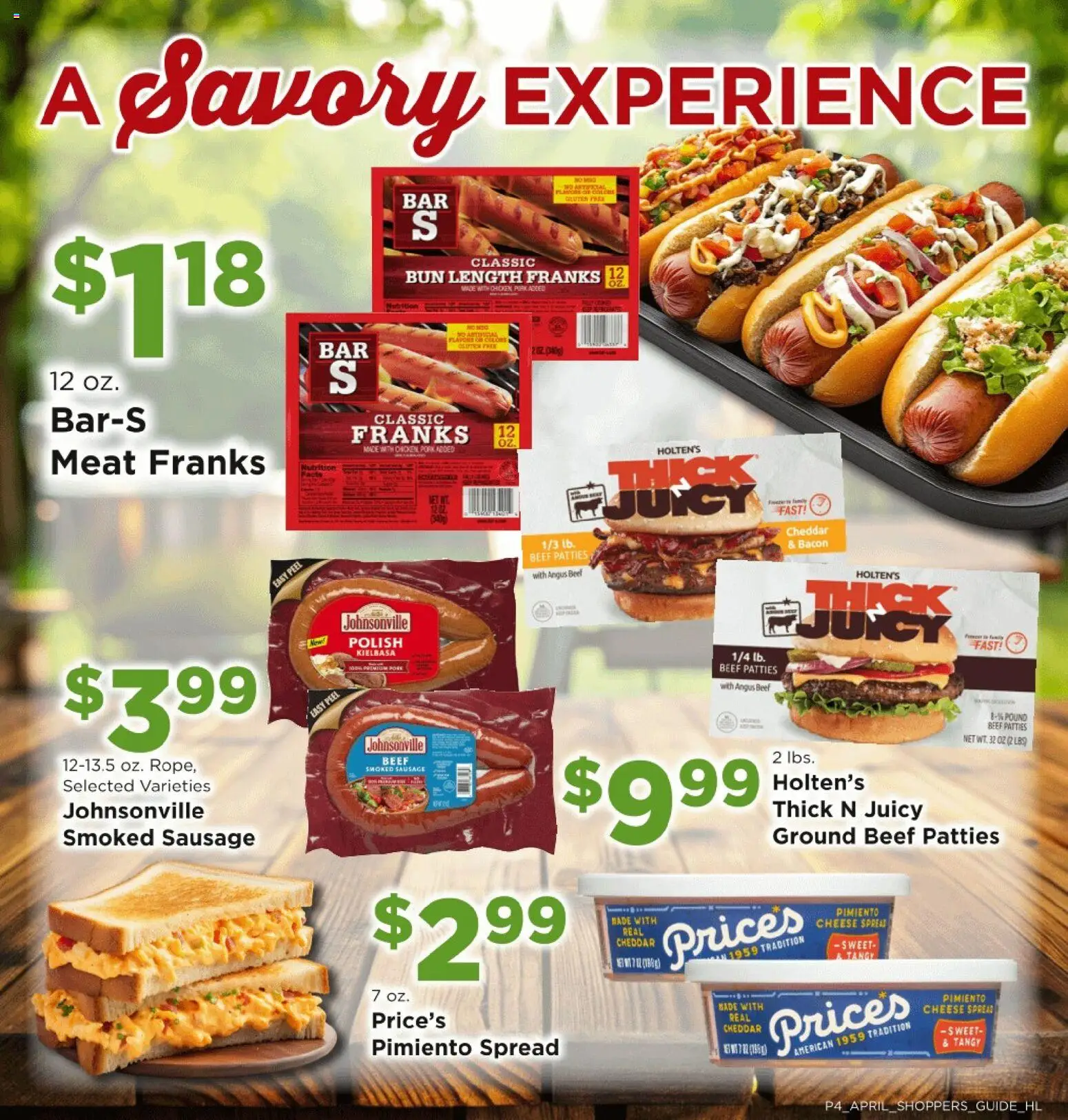 Homeland Bring Savings Home Shopper's Guide - valid from 01.04.2026 | Page: 4 | Products: Cheese, Pork, Beef, Sausage