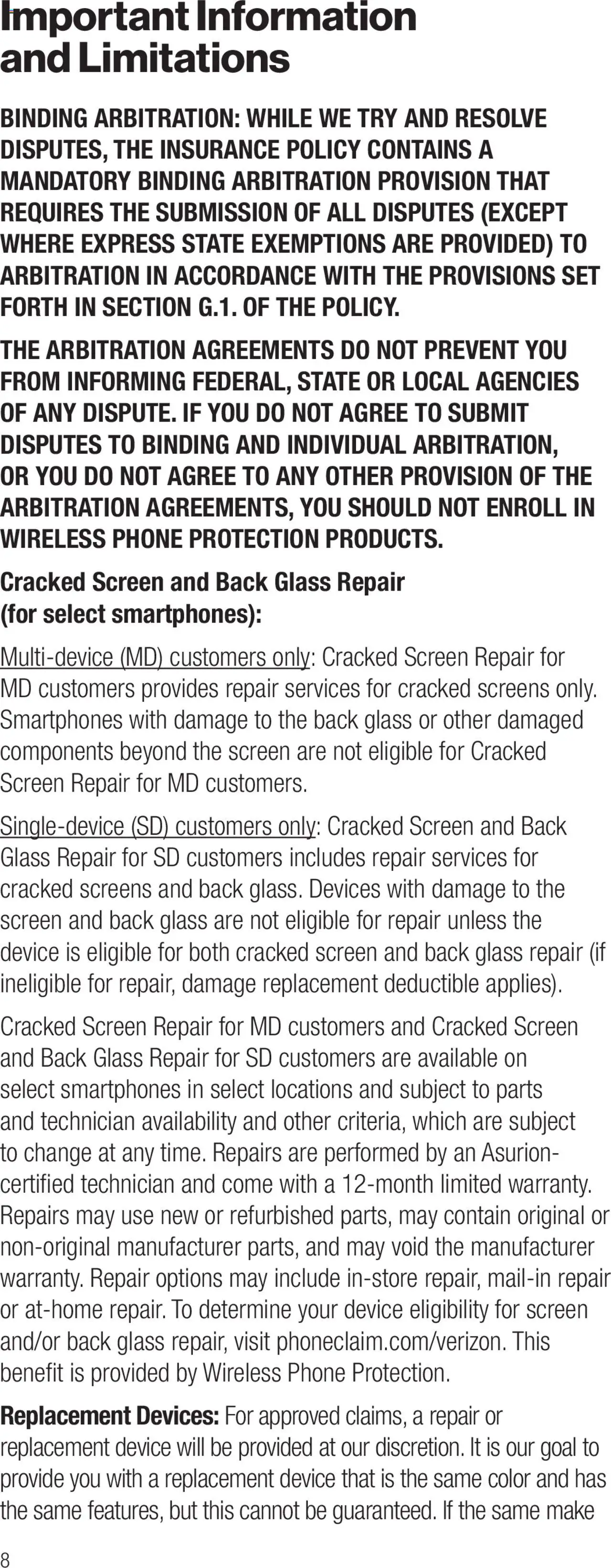 Verizon Total Mobile Protection: For New York customers only - valid from 13.03.2025 | Page: 8 | Products: Phone