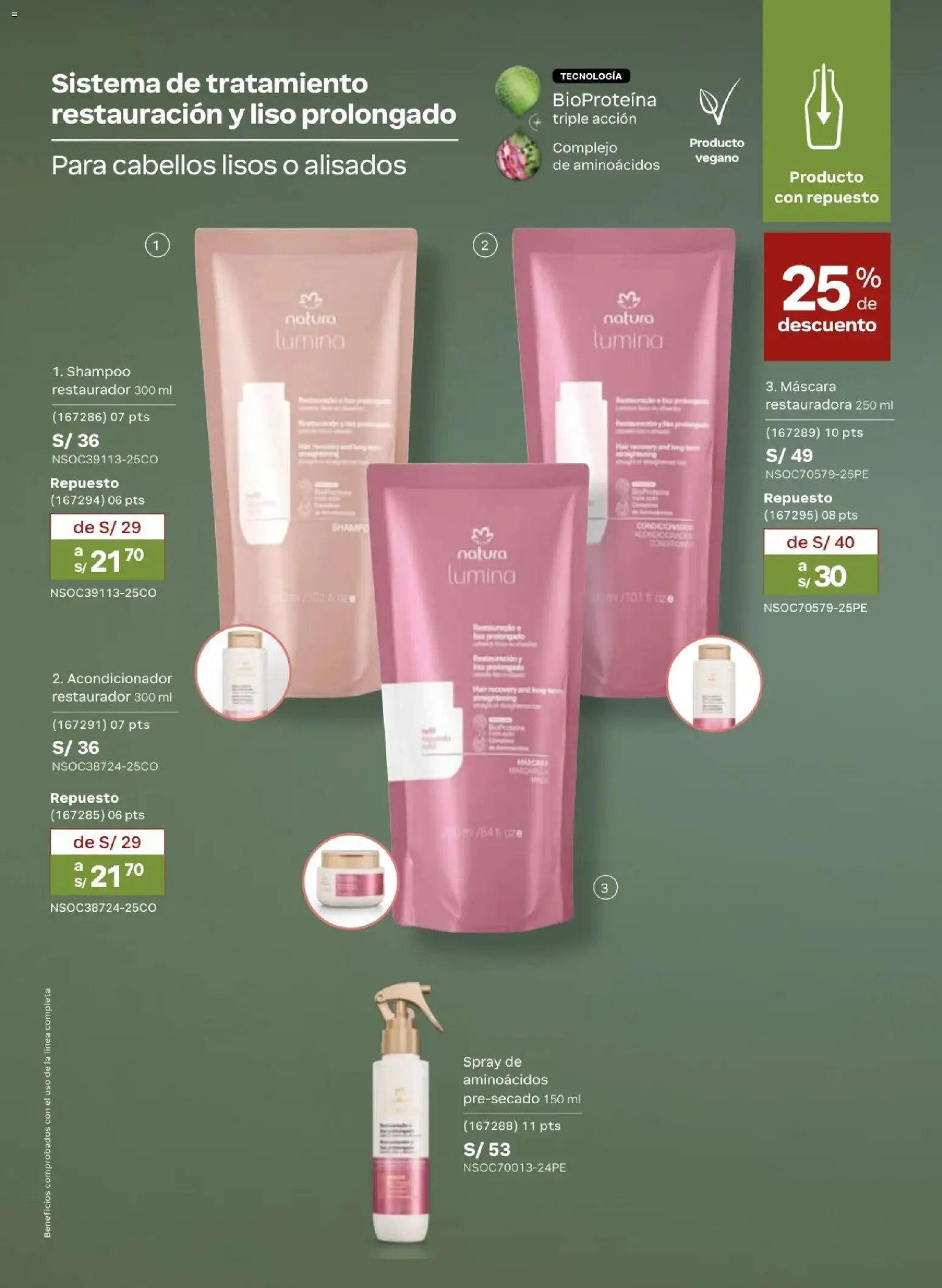Catálogo Natura válido desde 31.03.2026 | Página: 135 | Productos: Máscara, Shampoo, Acondicionador