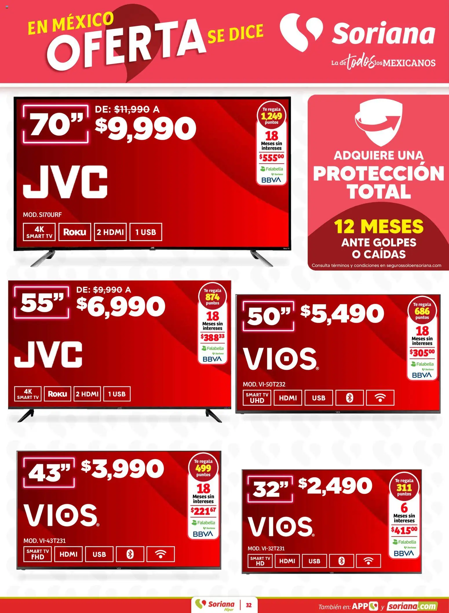 Nuevas ofertas de Soriana válidas en toda la República Mexicana desde el 15.01.2026. ¡Encuentra las mejores ofertas en Soriana - Preciazazaso Híper: Frontera BCN, Son! | Página: 32 | Productos: Usb, Té