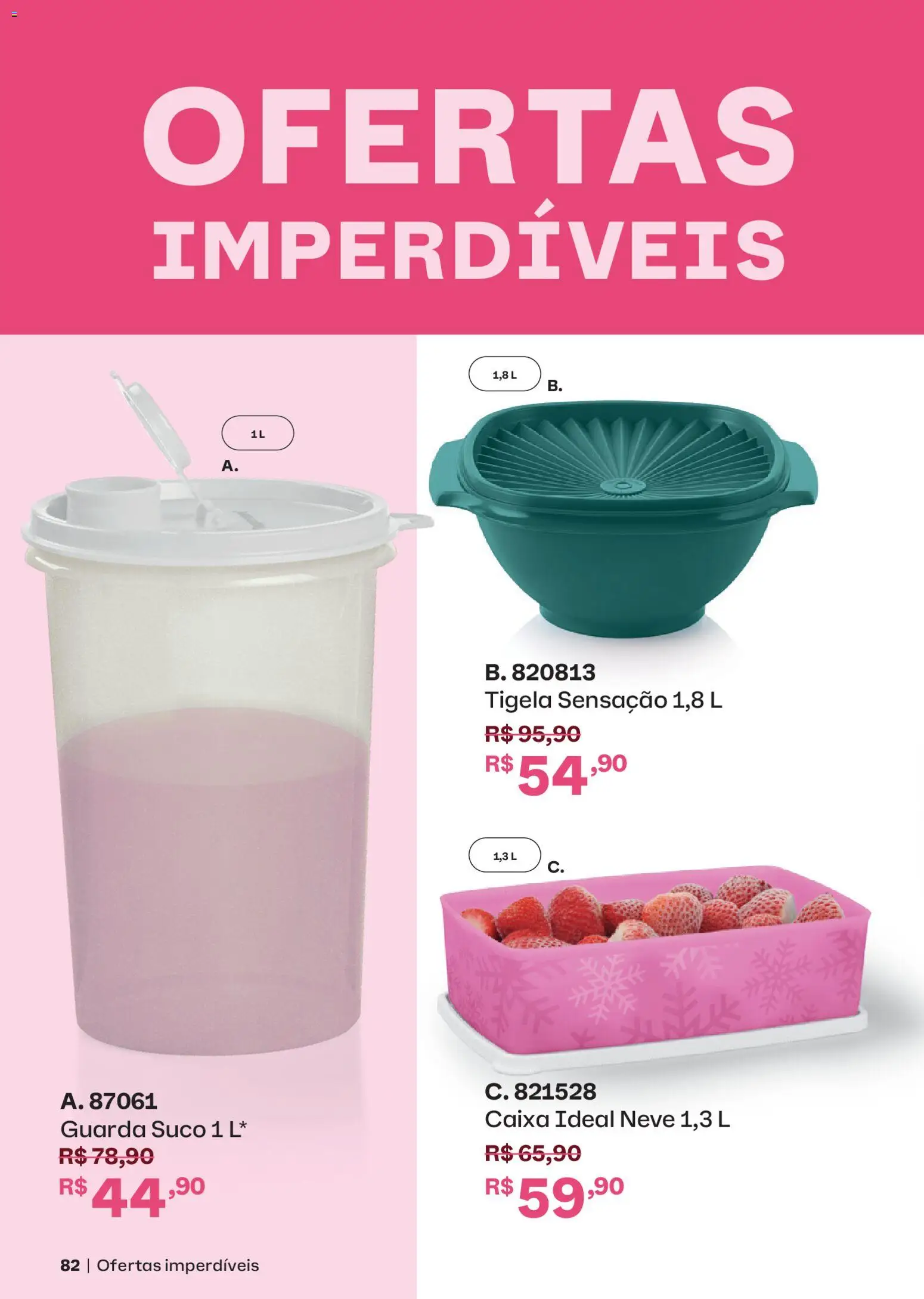 Tupperware Folheto - válido de 01.05.2026 | Página: 82 | Produtos: Caixa, Suco, Tigela