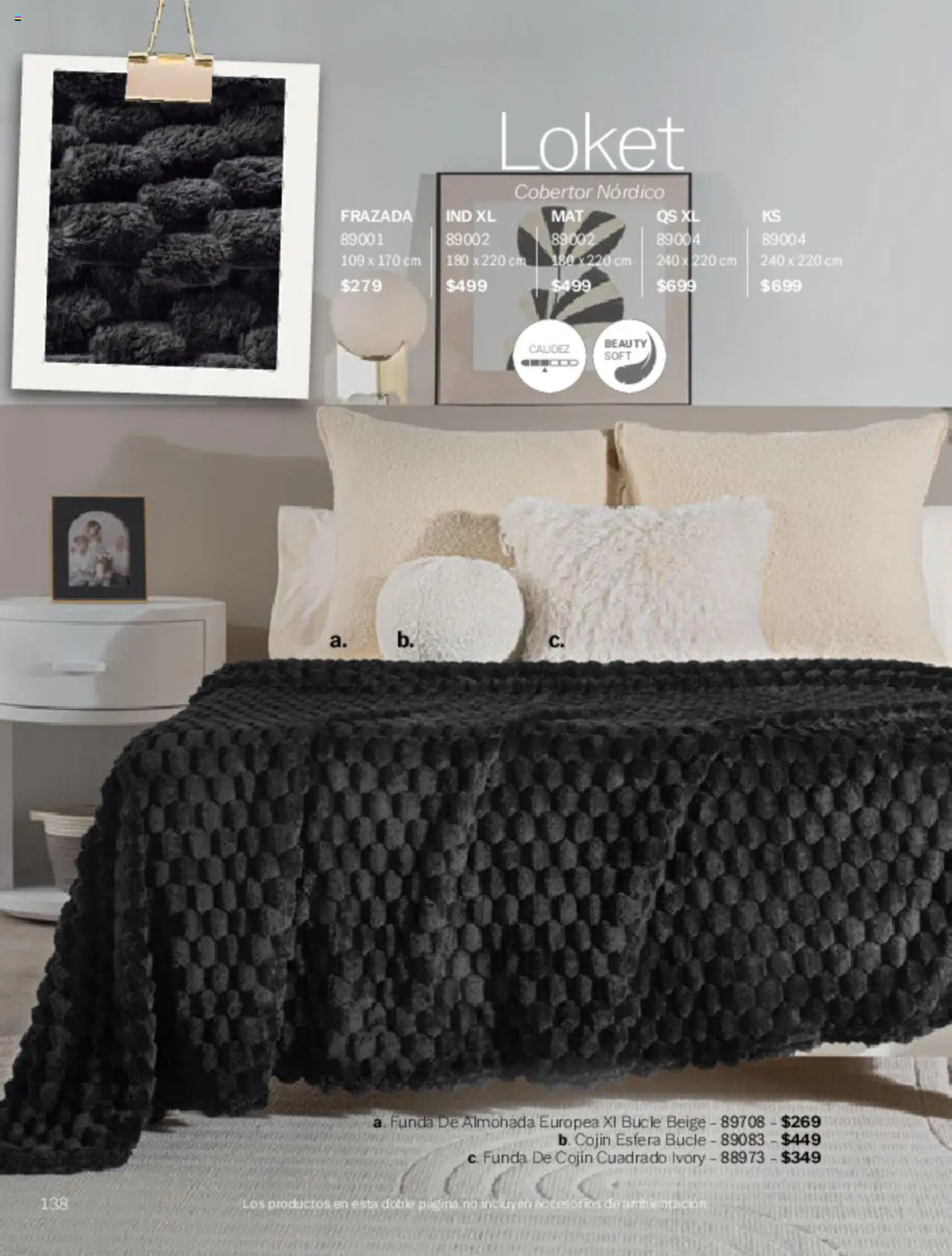 Nuevas ofertas de Vianney válidas en toda la República Mexicana desde el 07.03.2025. ¡Encuentra las mejores ofertas en Vianney catálogo Primavera! | Página: 140 | Productos: Cobertor, Funda, Funda de almohada, Almohada