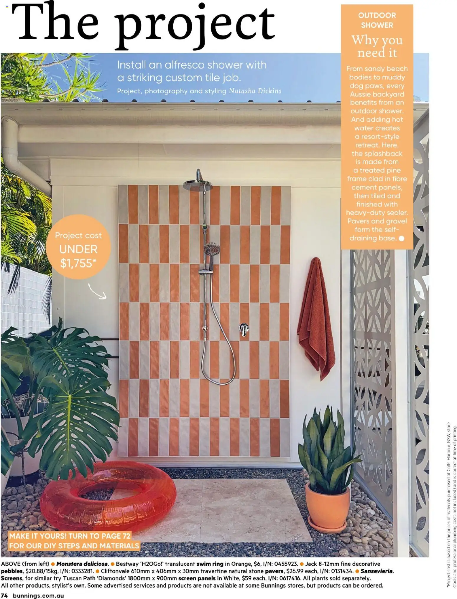 Bunnings Warehouse catalogue - valid from 01.01.2026 | Page: 74 | Products: Shower, Water, Tools, Screen