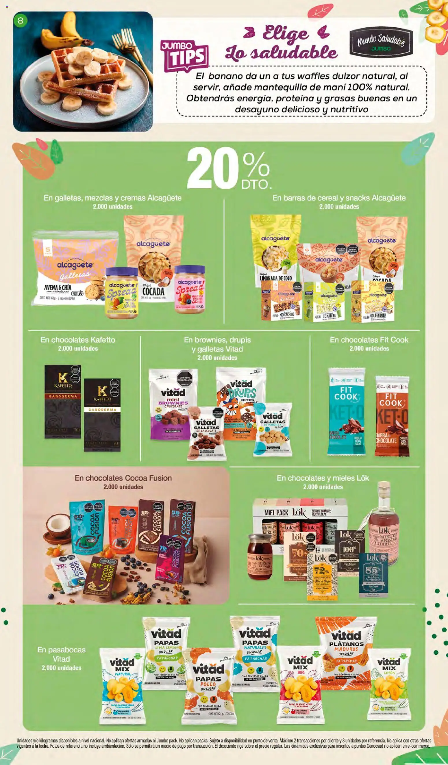 Jumbo revista - valida desde el 15.01.2026 | Página: 8 | Productos: Plátanos, Té, Pincel Difuminador, Avena
