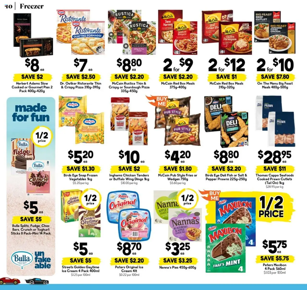 Drakes catalogue - valid from 15.10.2025 | Page: 10 | Products: Pizza, Salt, Pies, Freezer