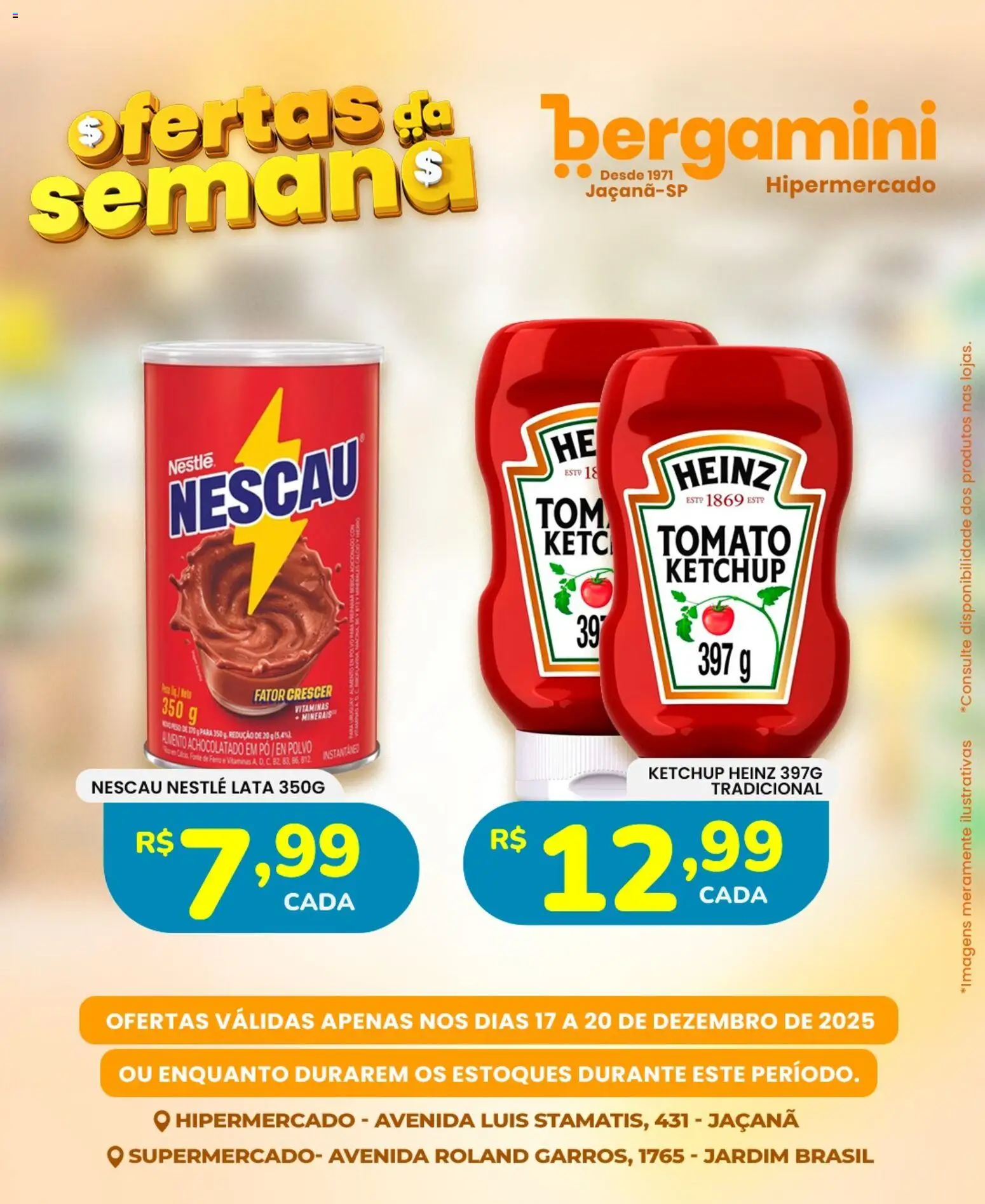 Supermercado Bergamini Folheto - válido de 17.12.2025 | Página: 8 | Produtos: Pó, Achocolatado, Polvo, Ketchup