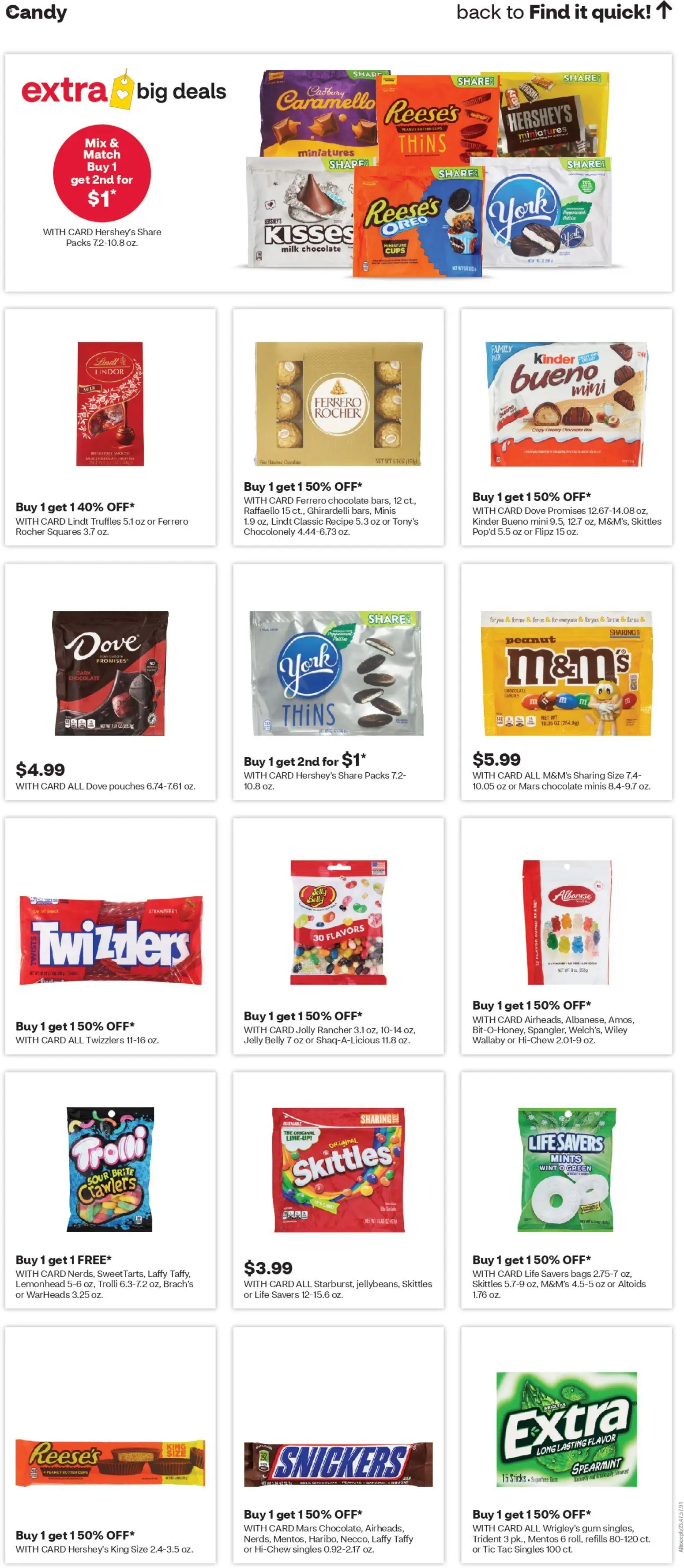 CVS Pharmacy Weekly Ad - MA - valid from 26.04.2026 | Page: 17 | Products: Milk, Butter, Chocolate, Candies