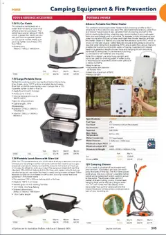 Jaycar catalogue - valid from 01.01.2025 | Page: 325 | Products: Battery, Batteries, Stove, Water pump