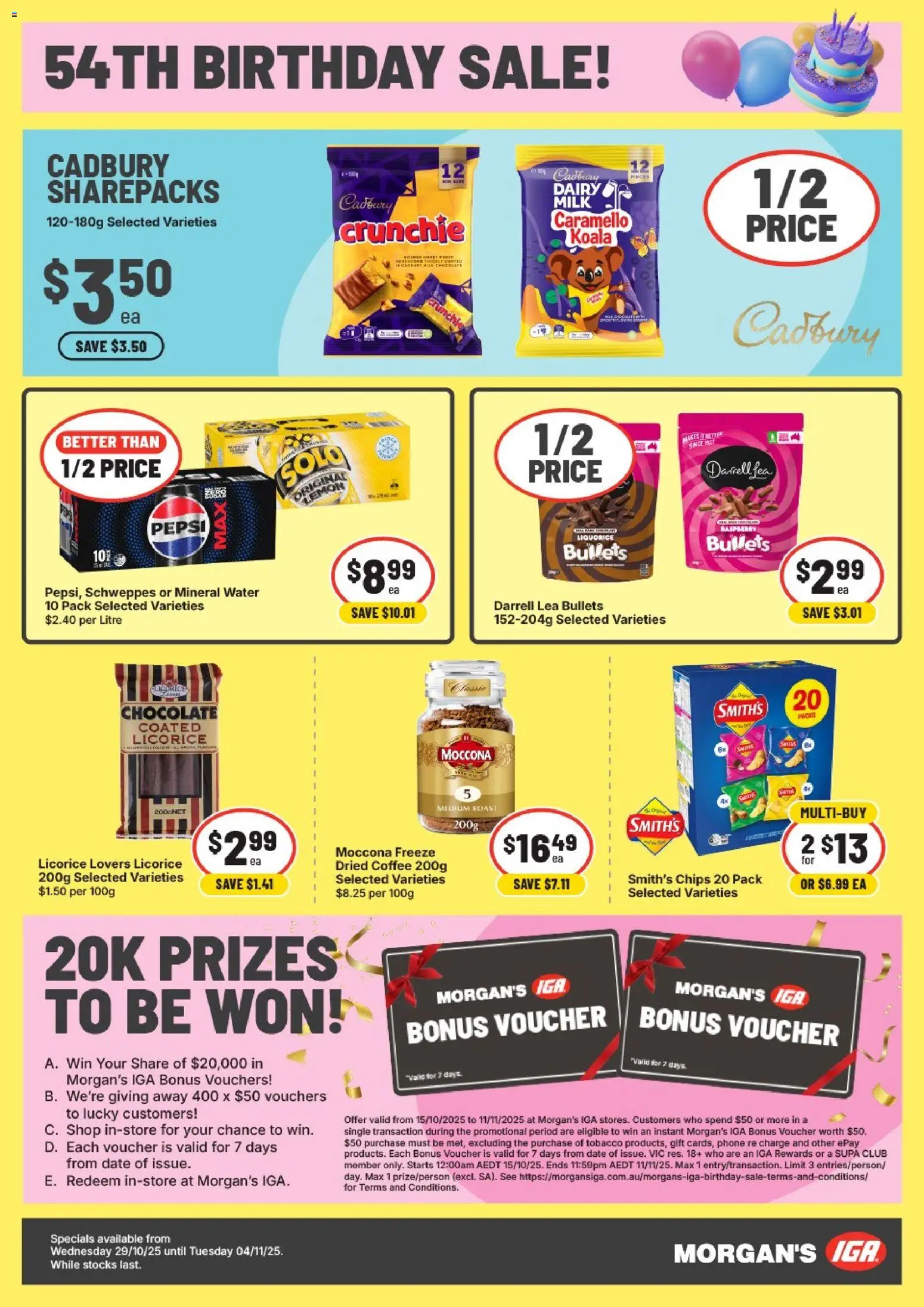 IGA catalogue - valid from 29.10.2025 | Page: 2 | Products: Milk, Coffee, Chocolate, Date