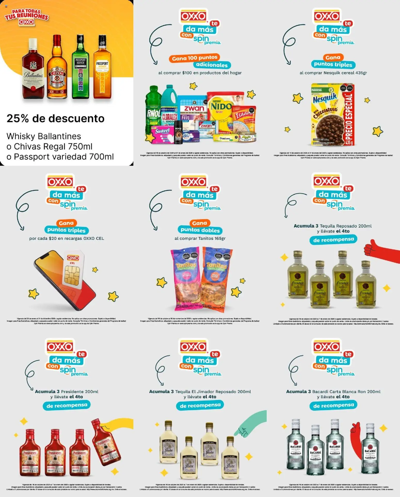 Nuevas ofertas de OXXO válidas en toda la República Mexicana desde el 16.10.2025. ¡Encuentra las mejores ofertas en OXXO folleto! | Página: 1 | Productos: Tequila, Té, Whisky