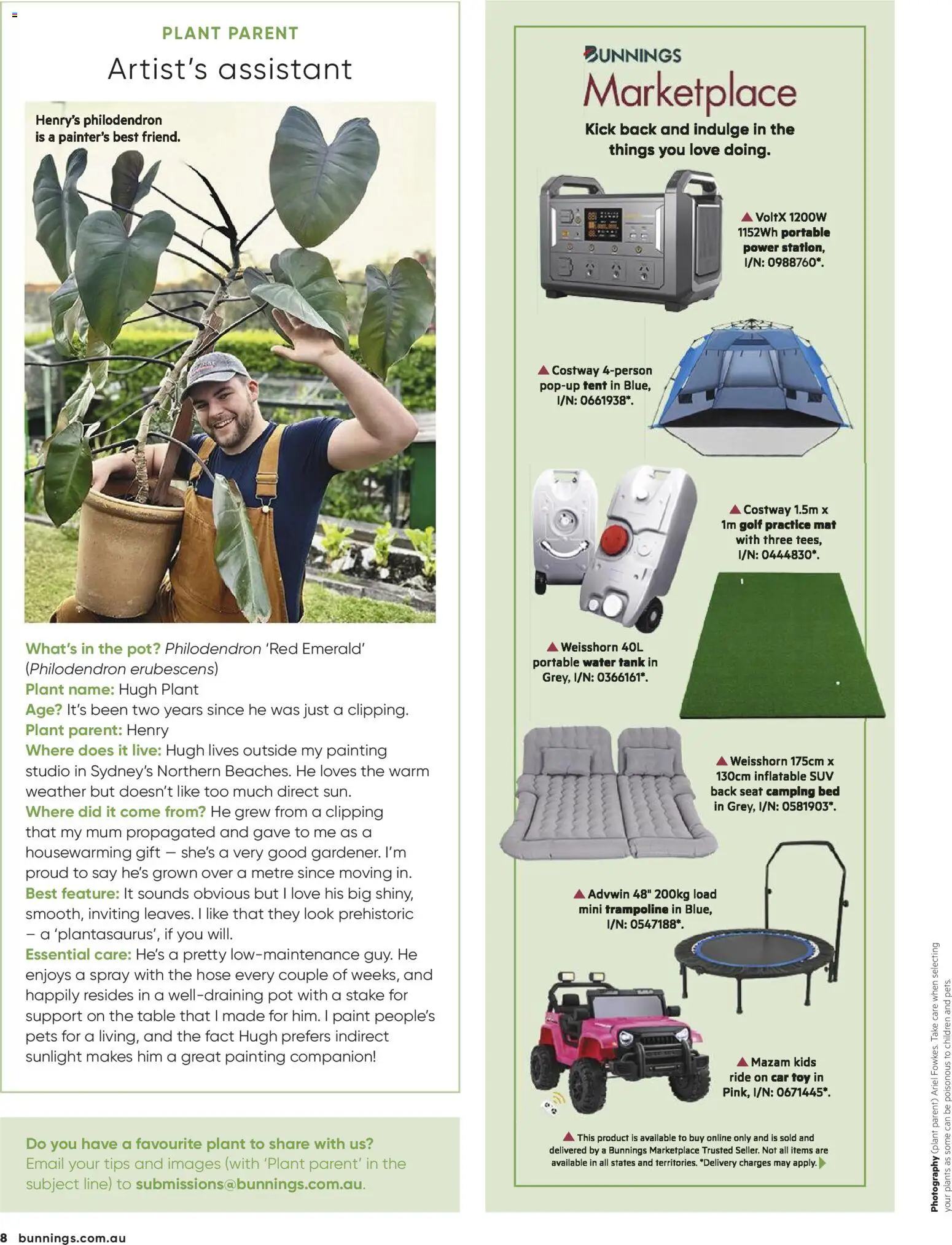 Bunnings Warehouse catalogue - valid from 01.03.2026 | Page: 8 | Products: Table, Plant, Painting, Water