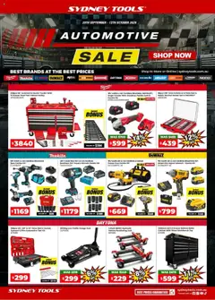 Preview of Sydney Tools Catalogue - valid from 29.09.2025